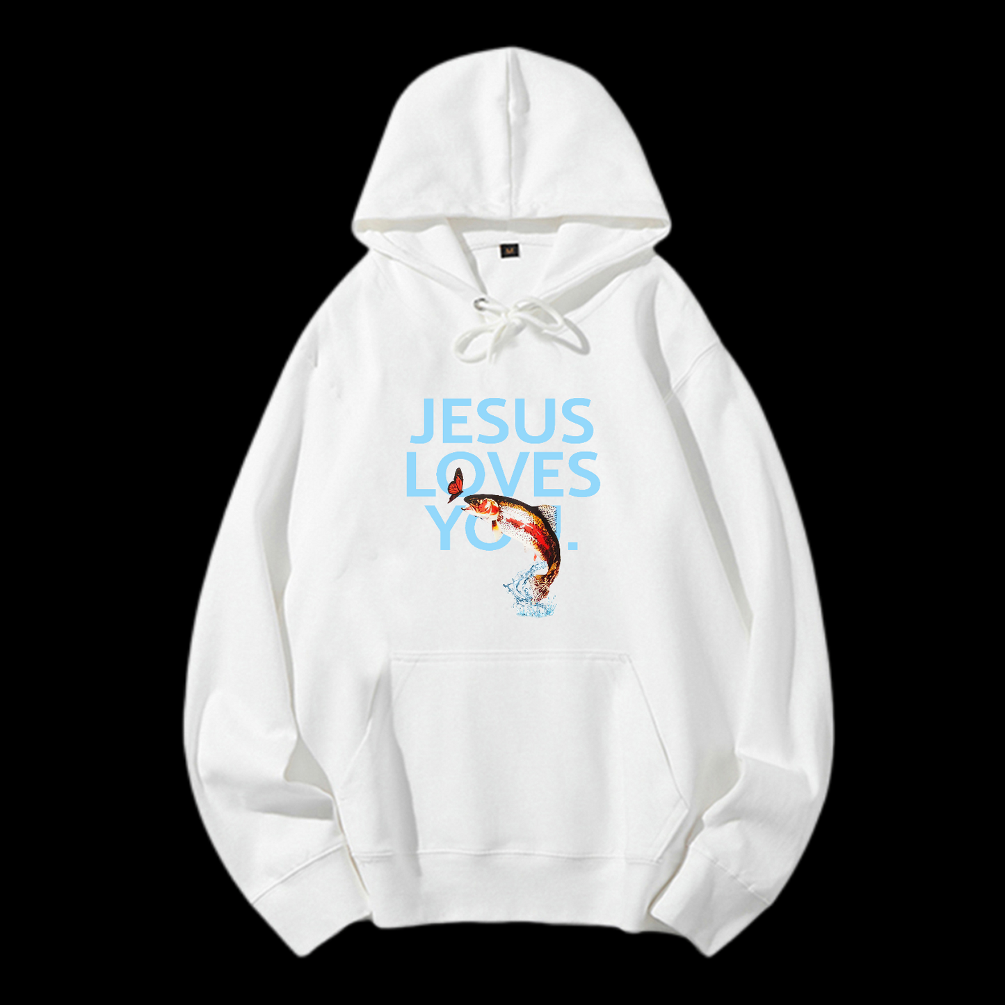 Jesus Loves You Drawstring Hoodie