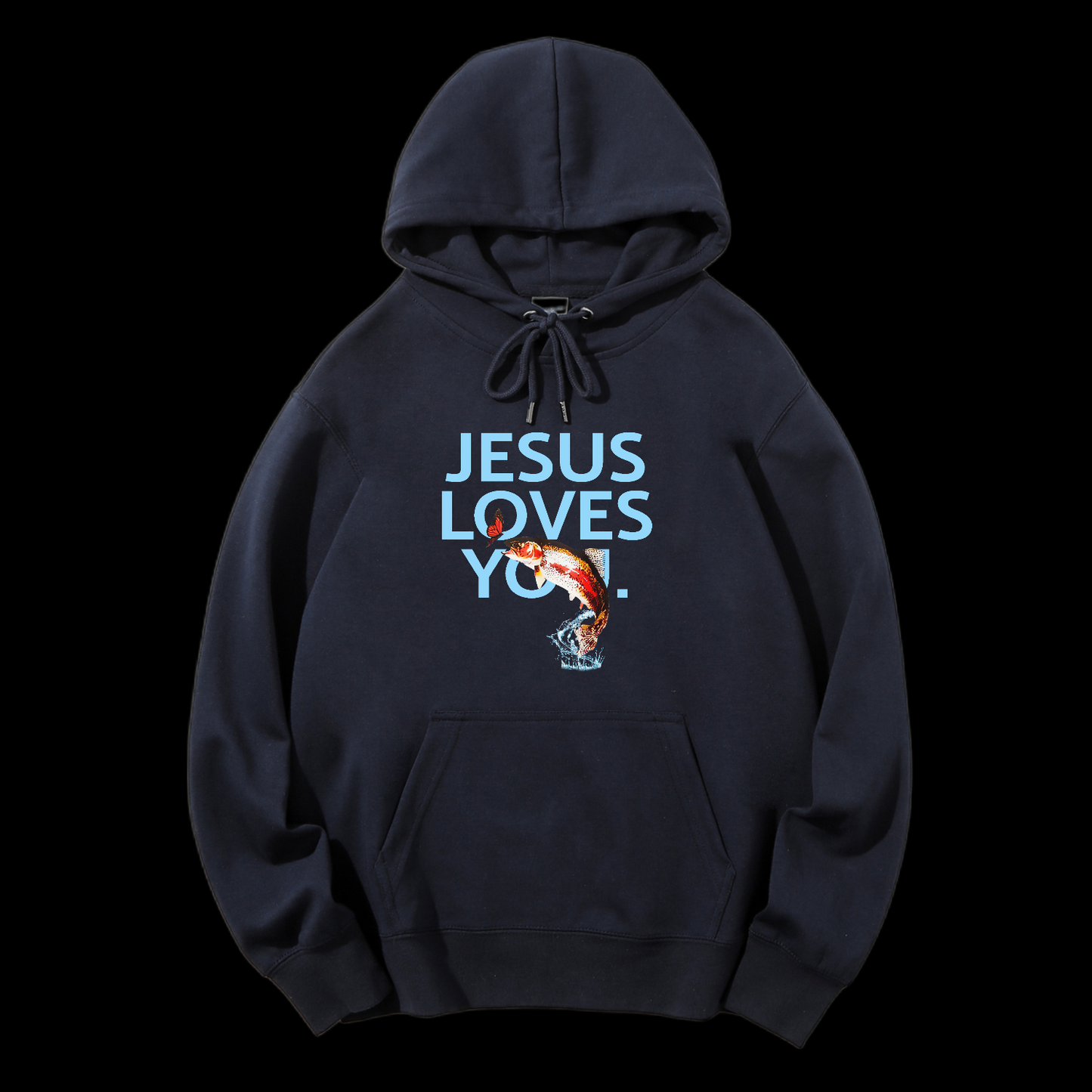 Jesus Loves You Drawstring Hoodie