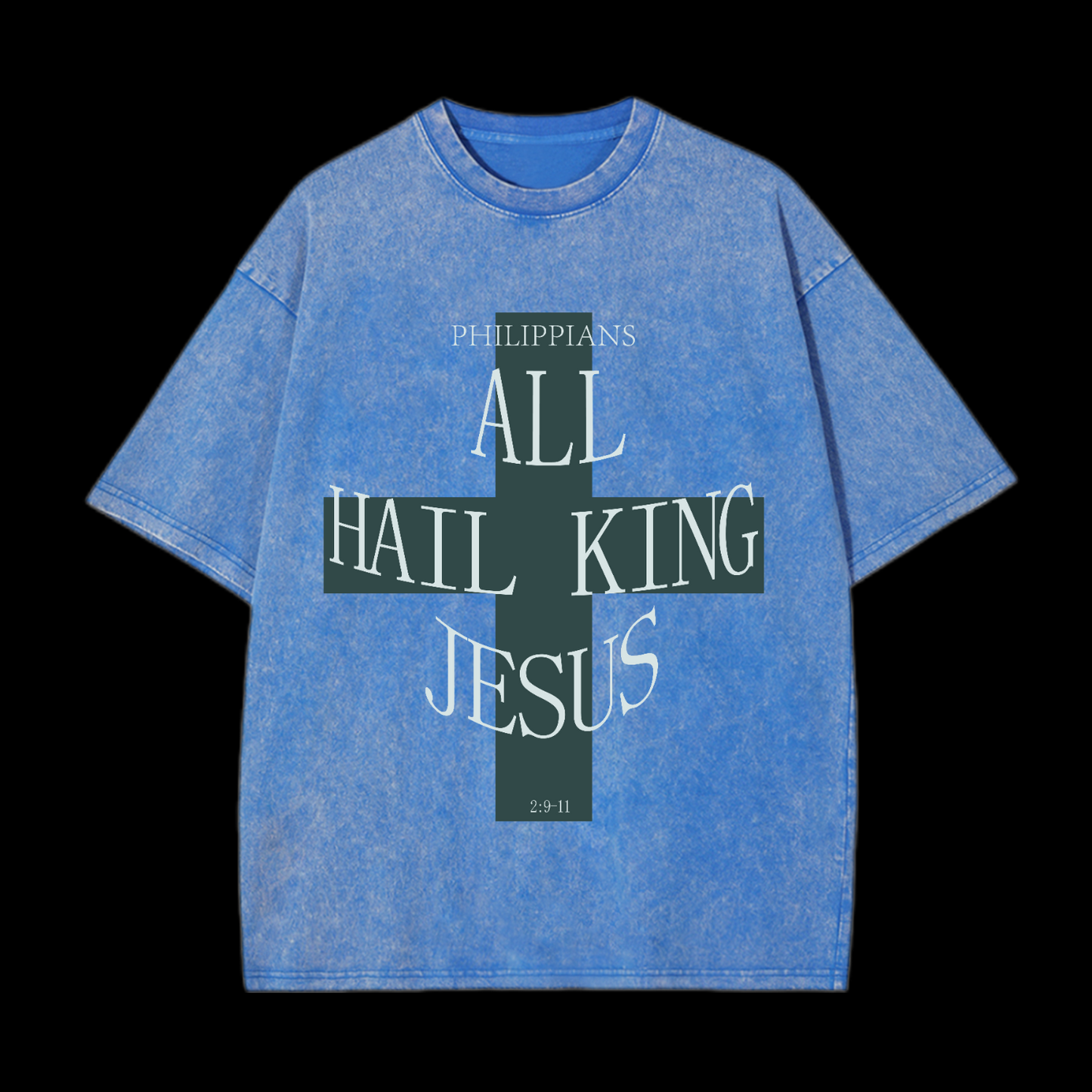 All Half King Jesus Washed T-Shirt