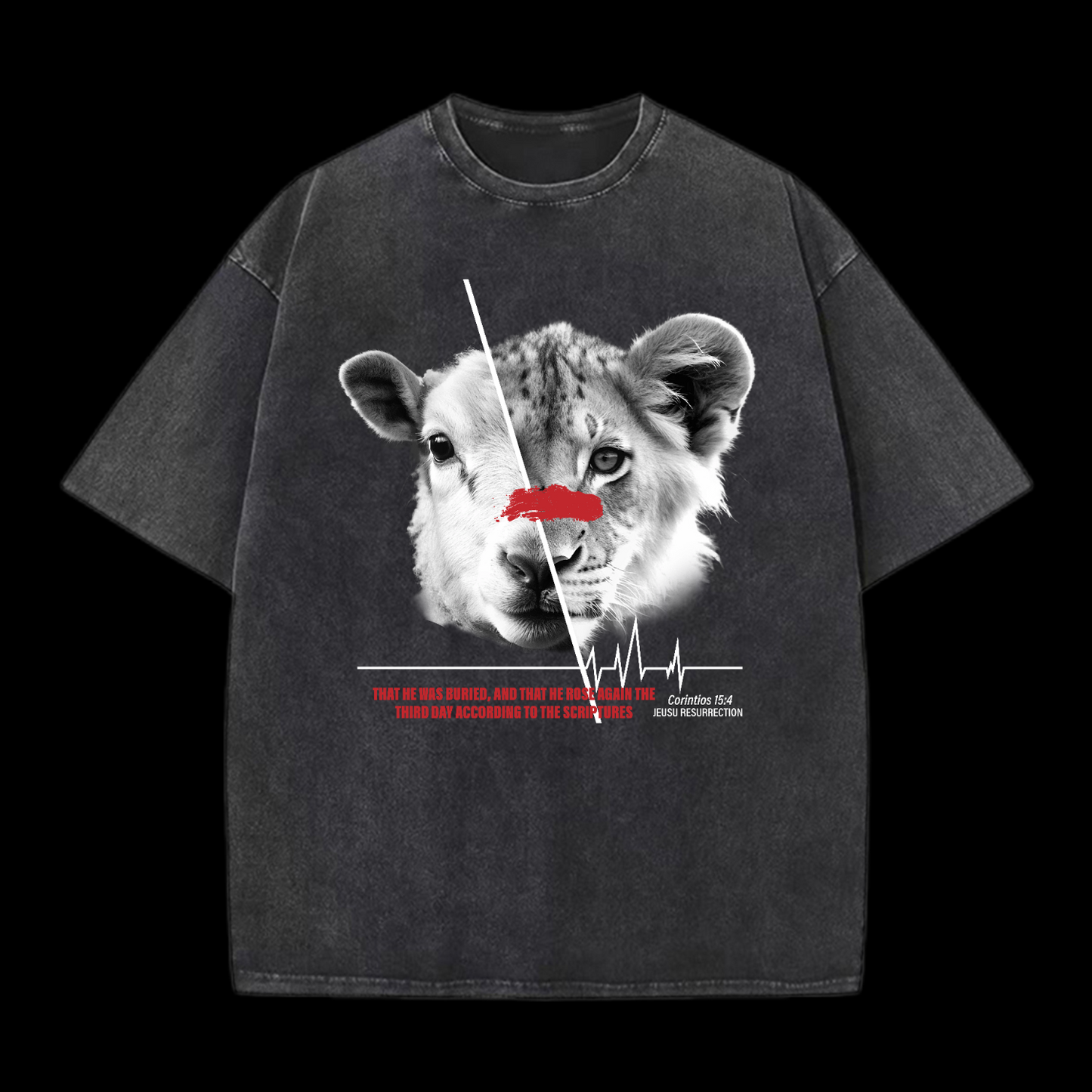Jesus Resurrection Washed T-Shirt