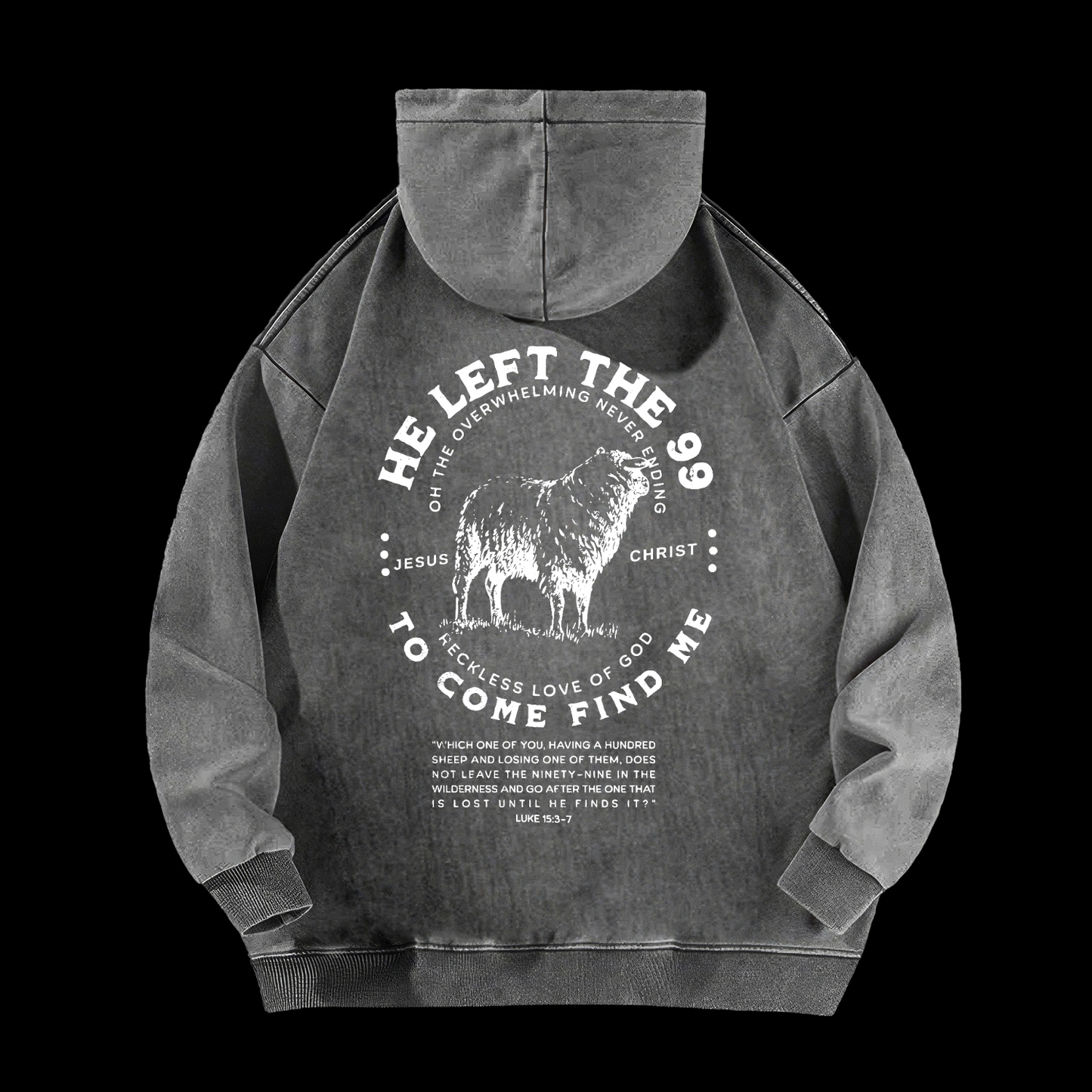 He Left The 99 Washed Hoodie