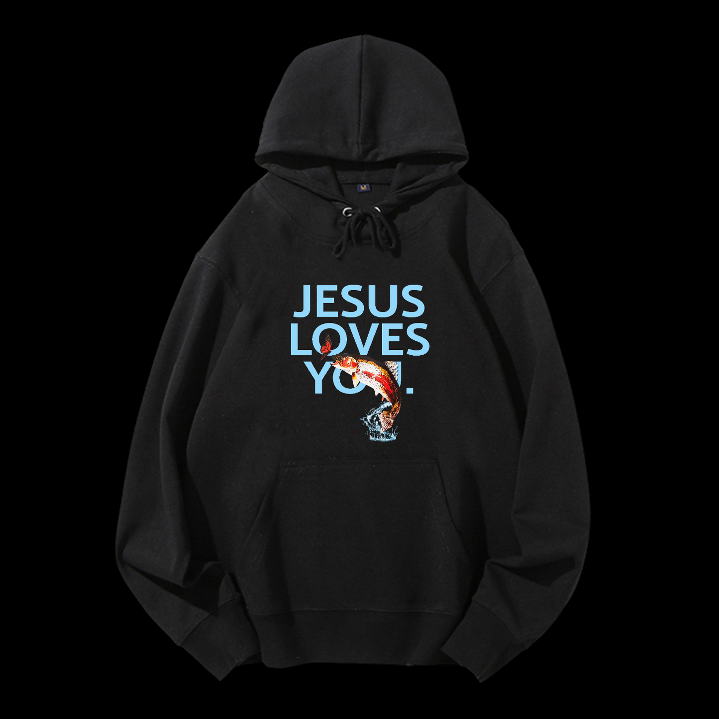 Jesus Loves You Drawstring Hoodie