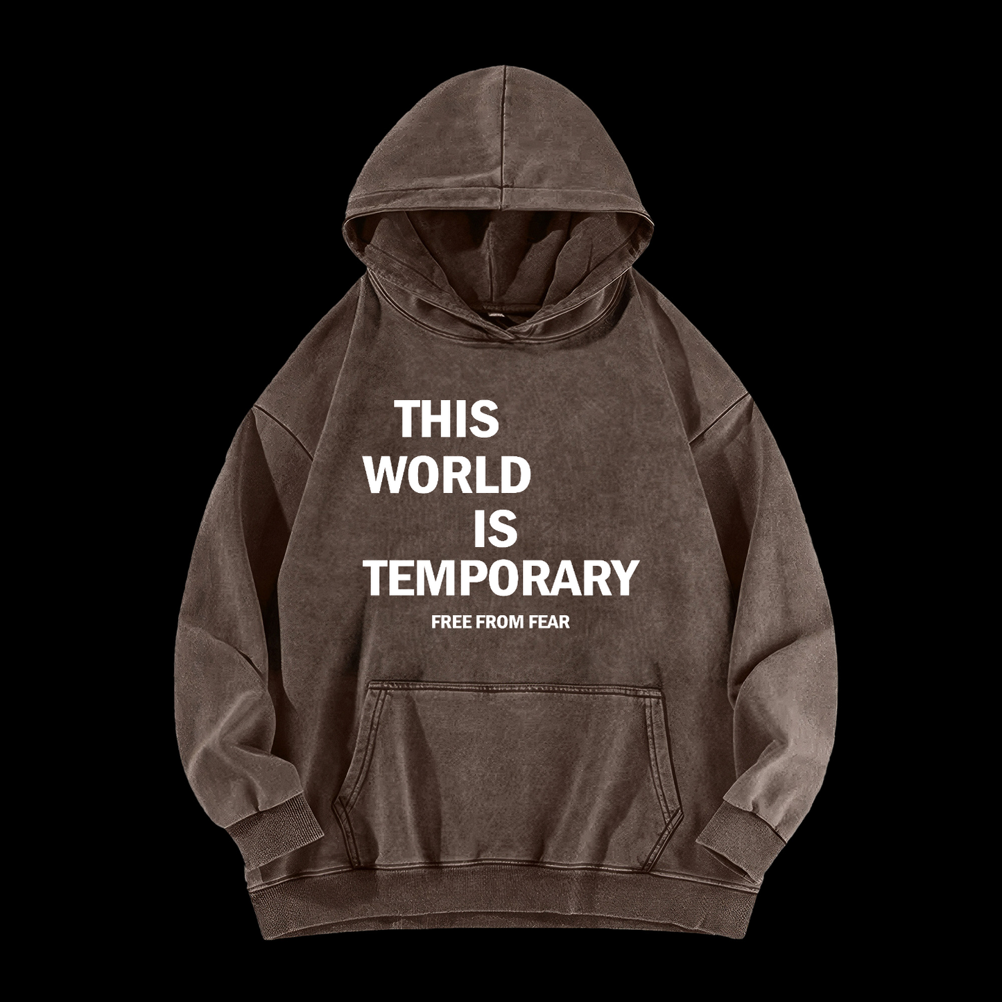 This World Is Temporary Washed Hoodie