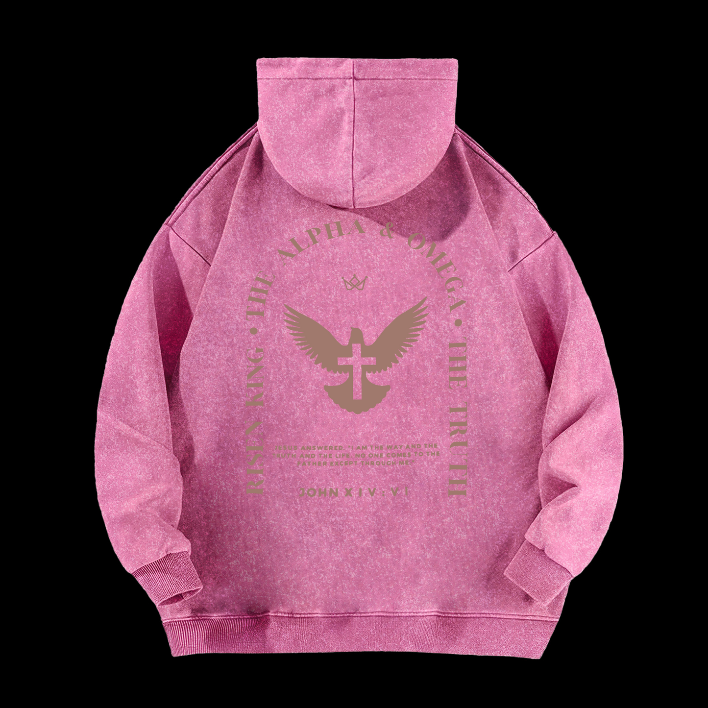 Jesus Is The Way The Truth The Life Washed Hoodie