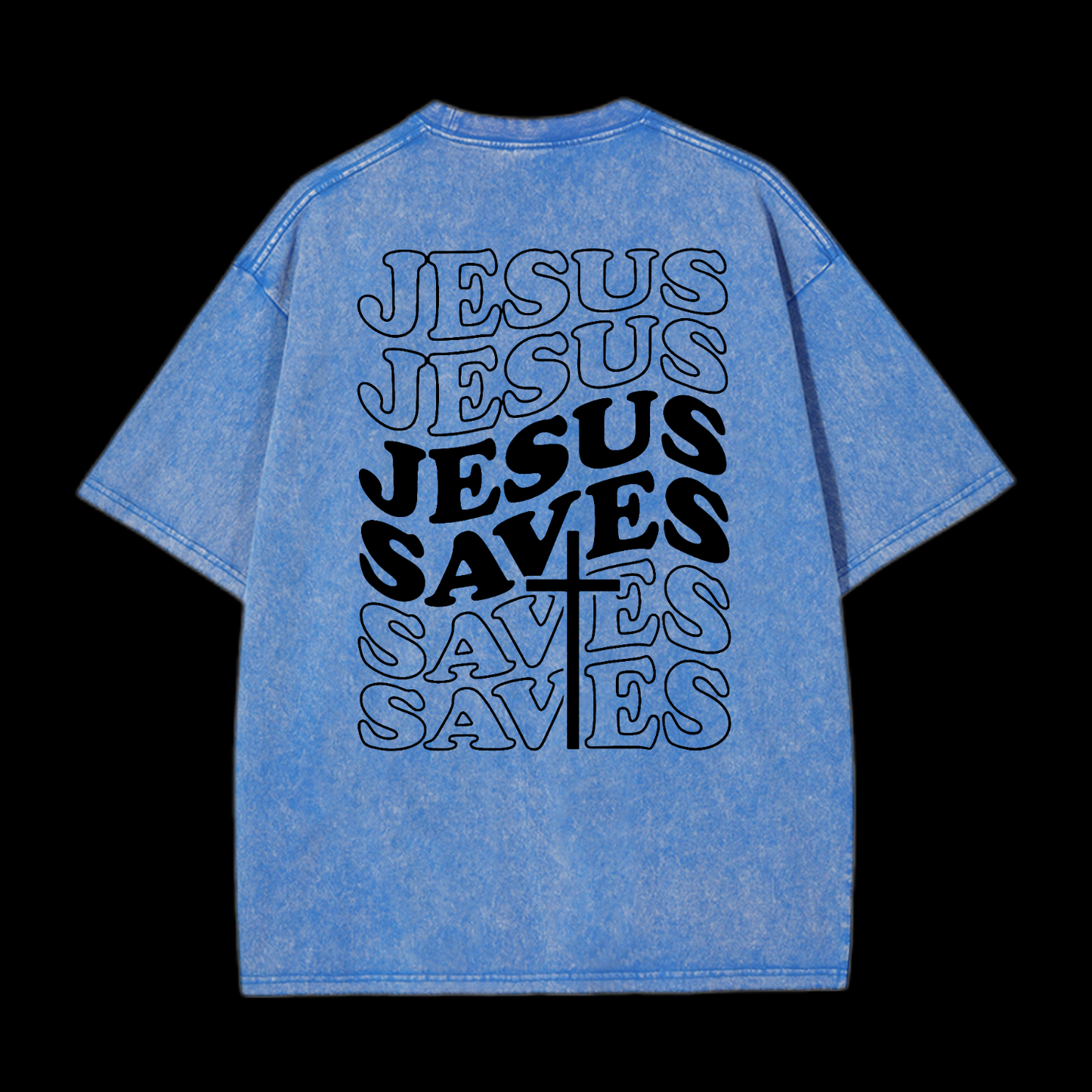 Jesus Saves Washed T-Shirt
