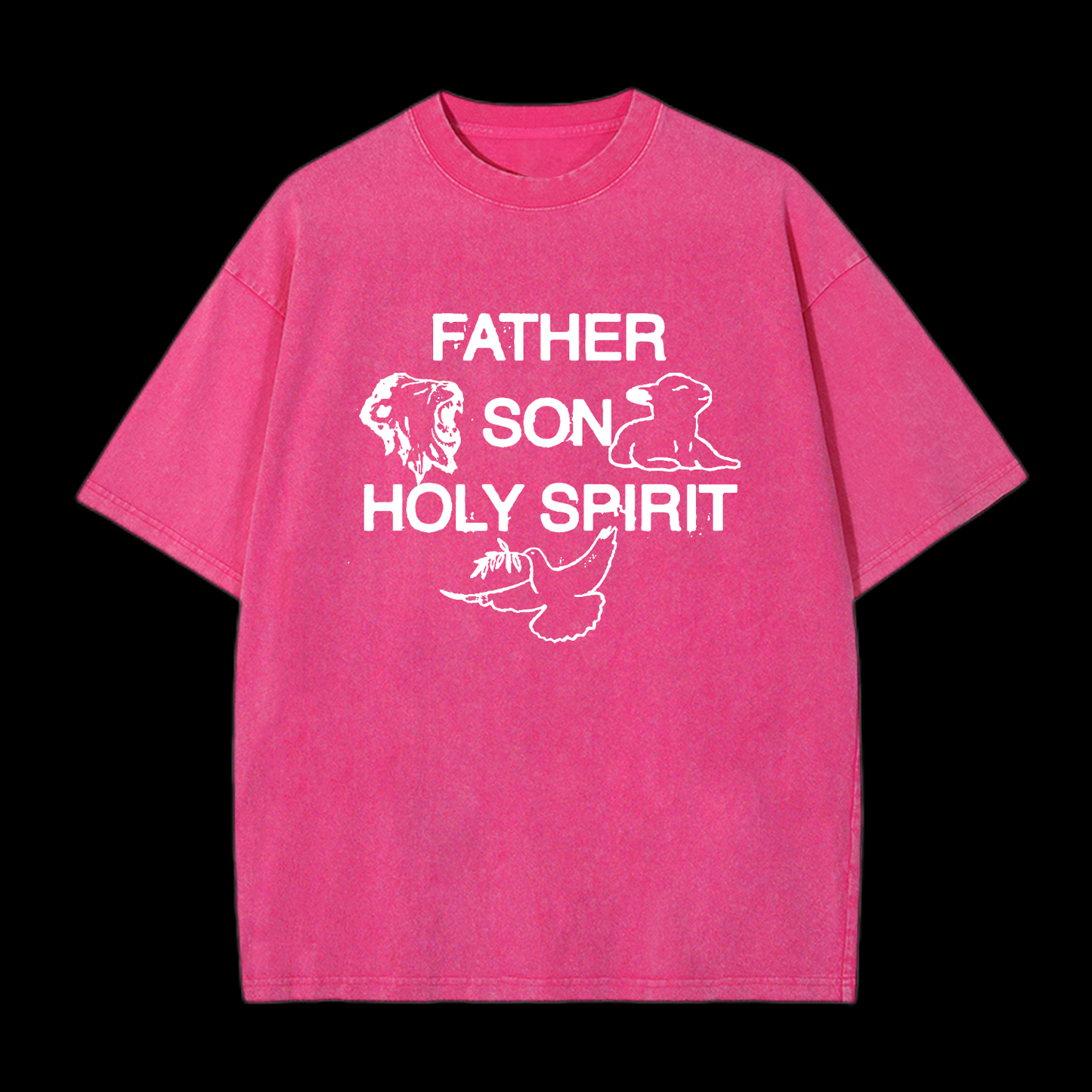 Father Son Holy Spirit Washed T-Shirt