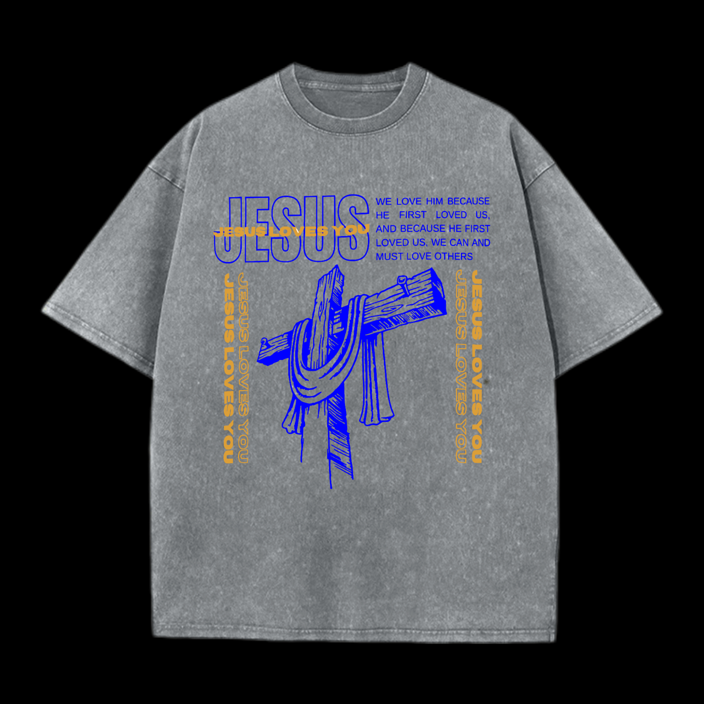 Jesus Loves You Washed T-Shirt