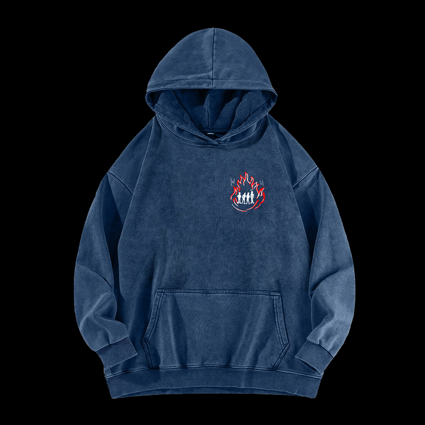 There Was A Fourth In The Fire Washed Hoodie