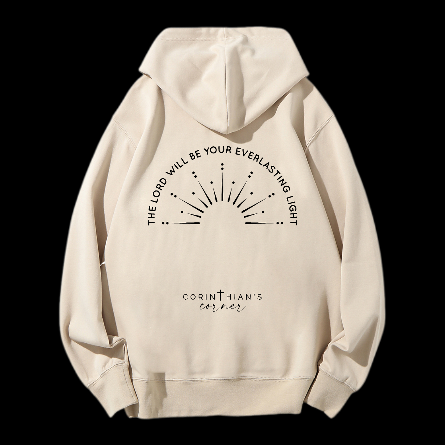 The Lord Will Be Your Everlasting Light Drawstring Hoodie
