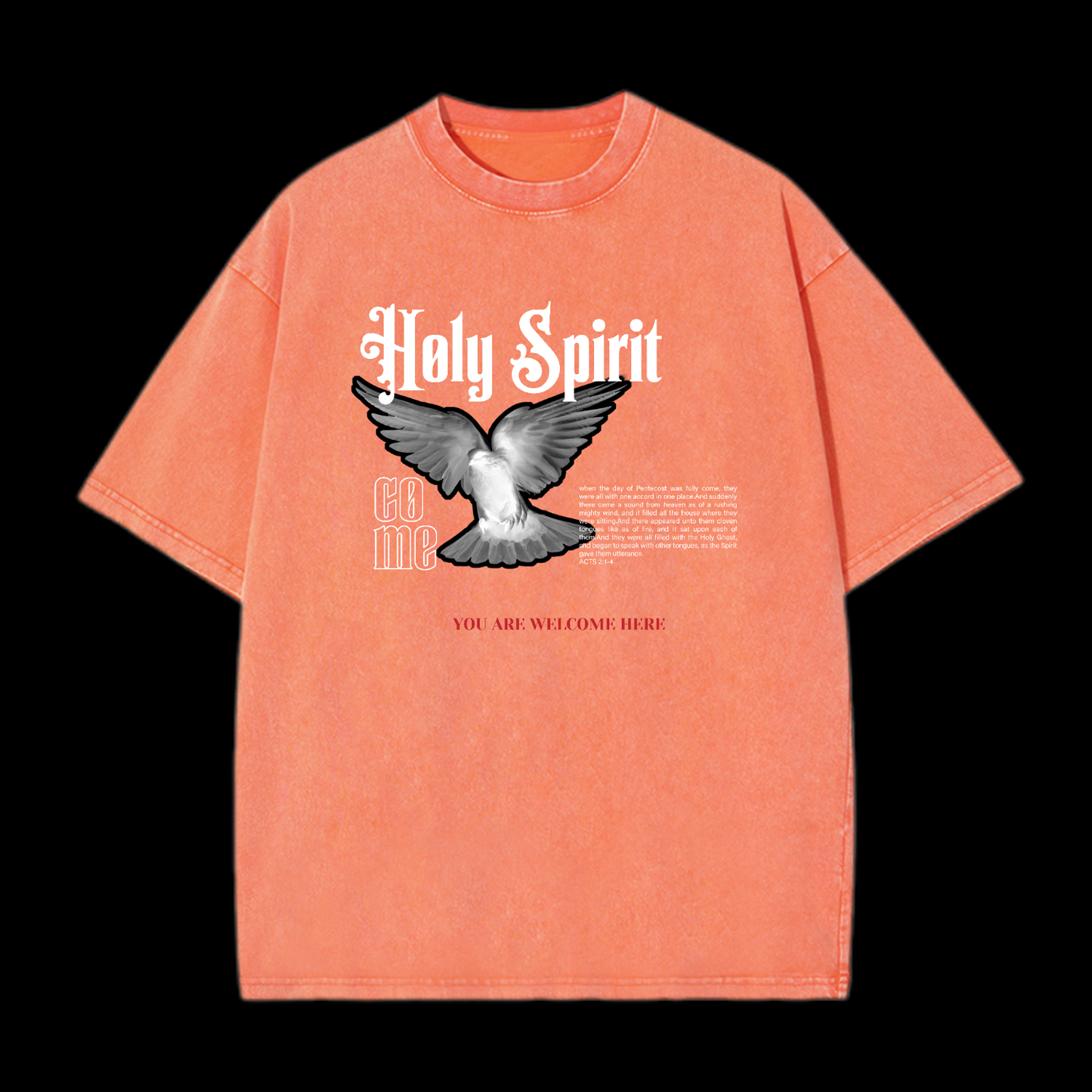 Holy Spirit You Are Welcome Here Washed T-Shirt