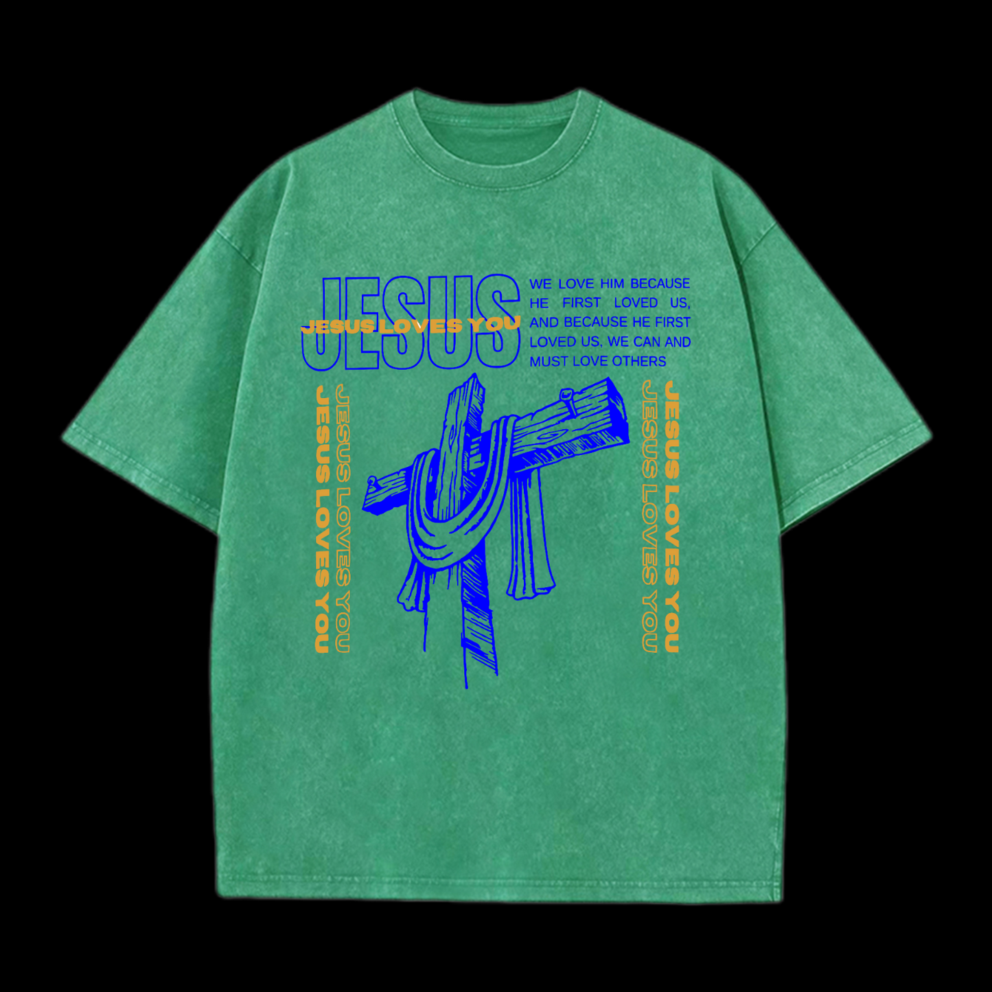 Jesus Loves You Washed T-Shirt