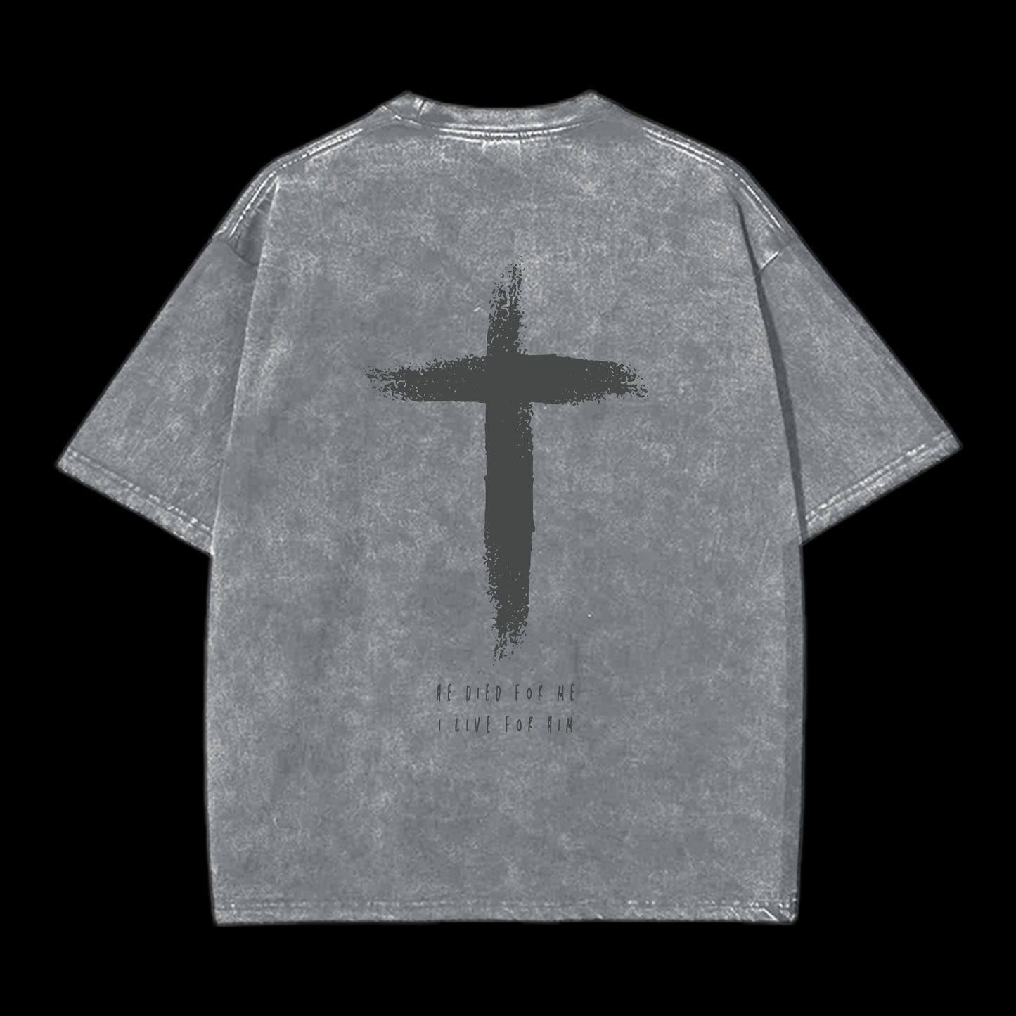 I Live For Him Washed T-Shirt