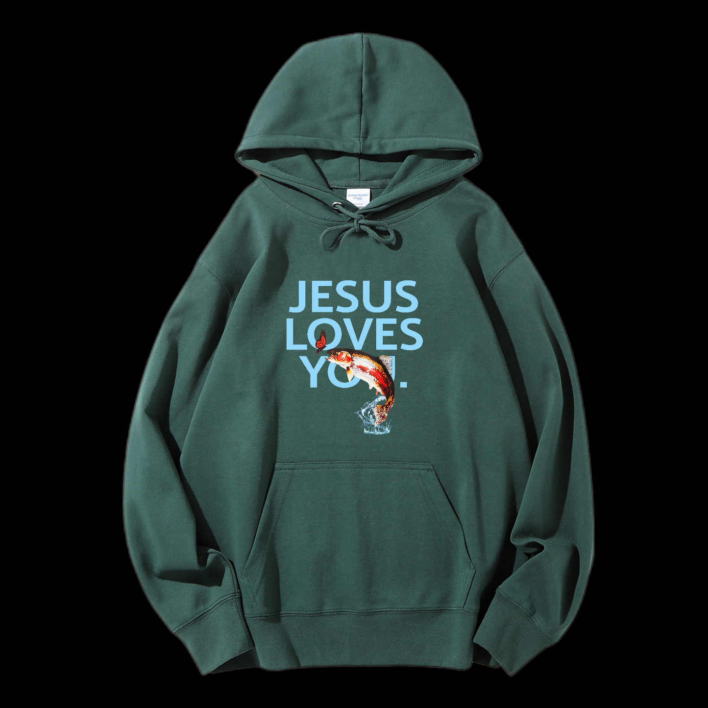 Jesus Loves You Drawstring Hoodie