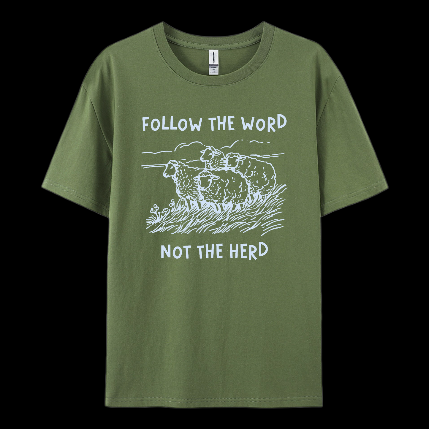 Follow The Word Not The Herd Cotton T-Shirt