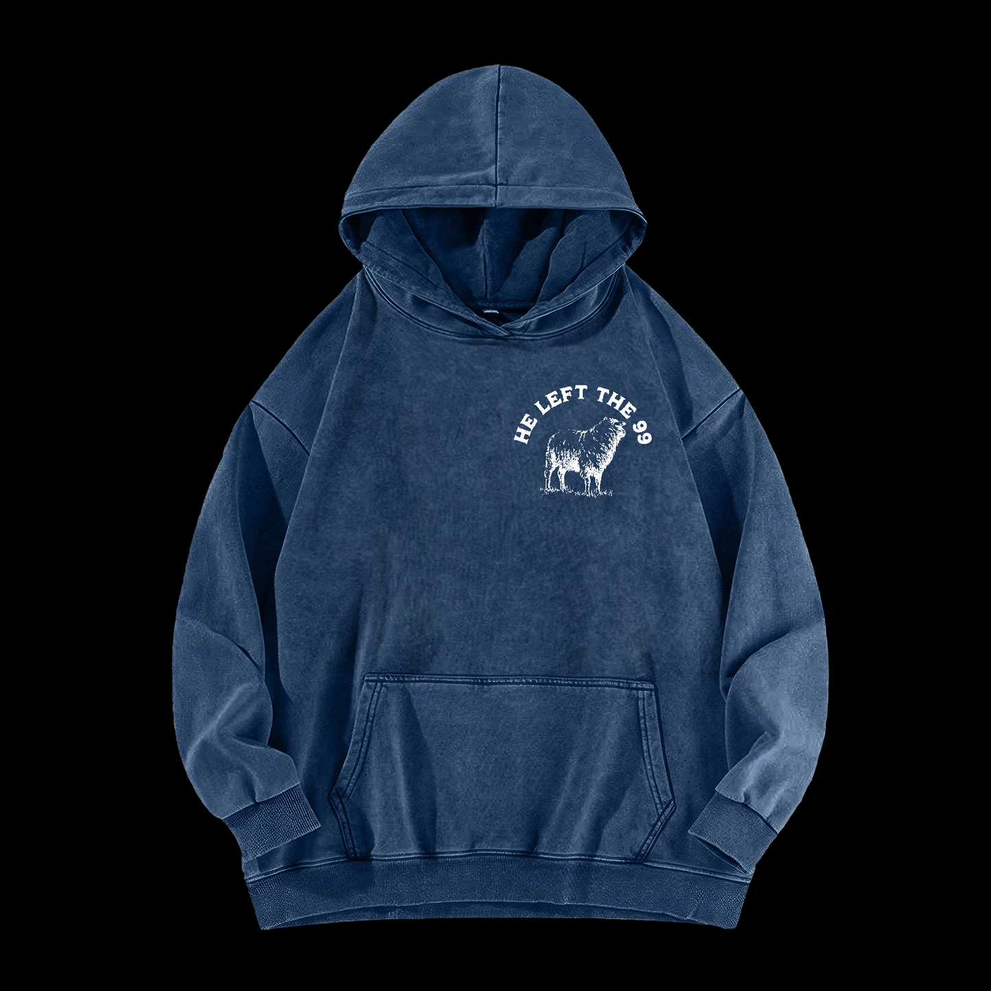 He Left The 99 Washed Hoodie