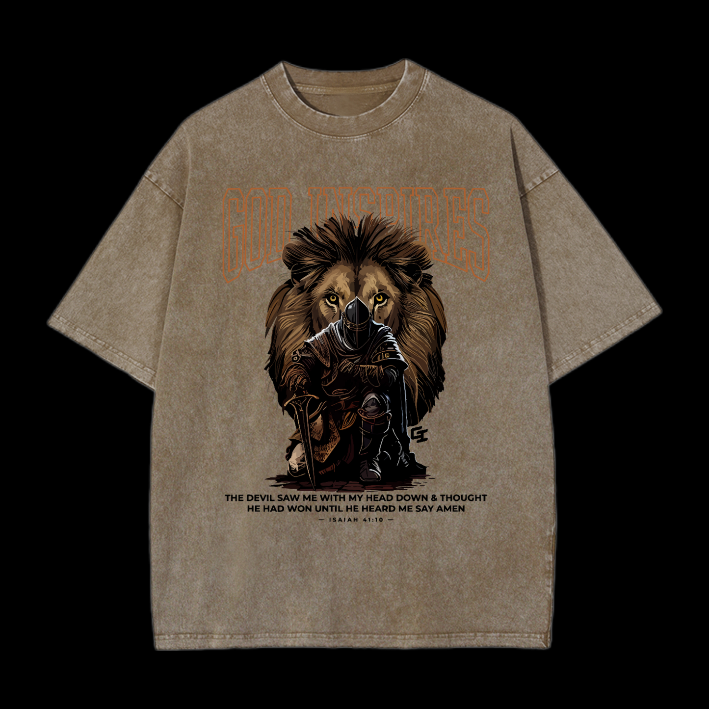 God Inspires Washed T-Shirt