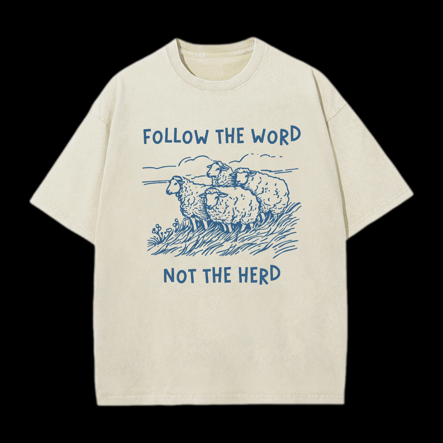 Follow The Word Not The Herd Washed T-Shirt