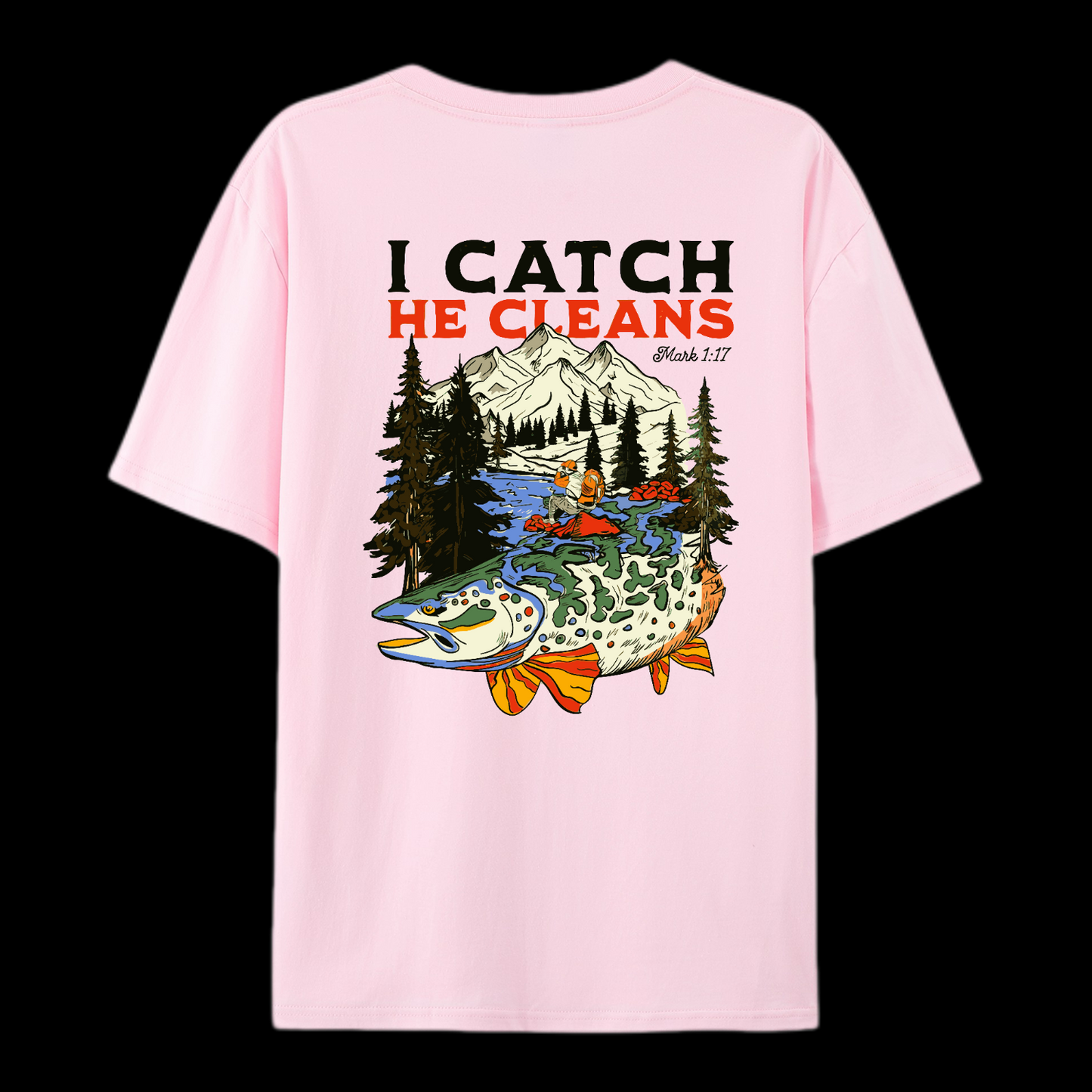 God Made Me A Fisher Of Men Cotton T-Shirt