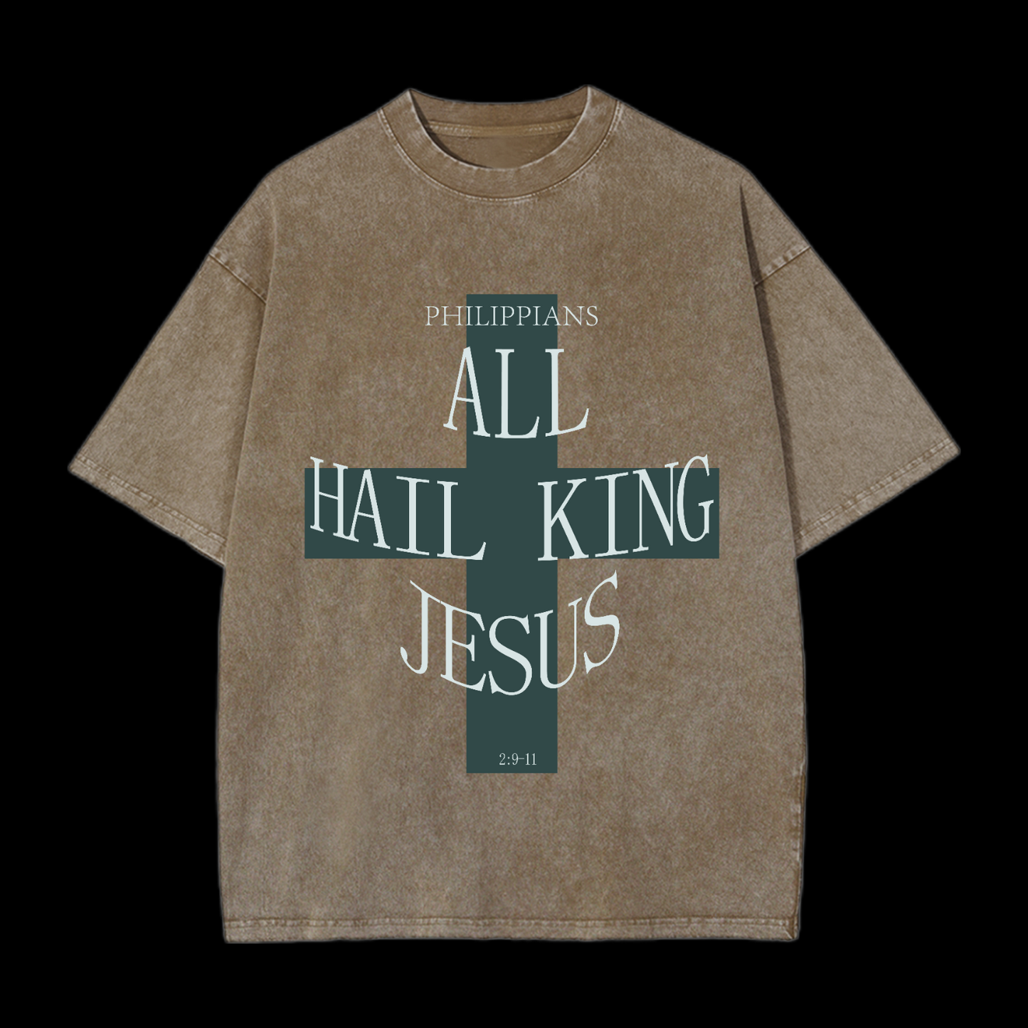 All Half King Jesus Washed T-Shirt
