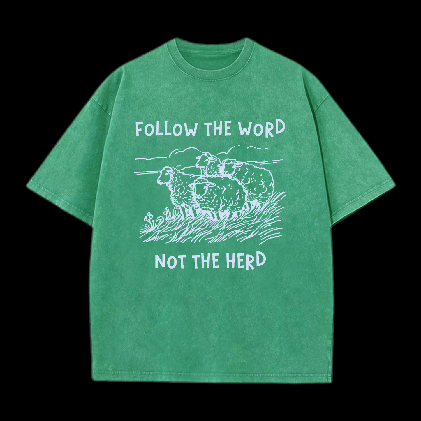 Follow The Word Not The Herd Washed T-Shirt