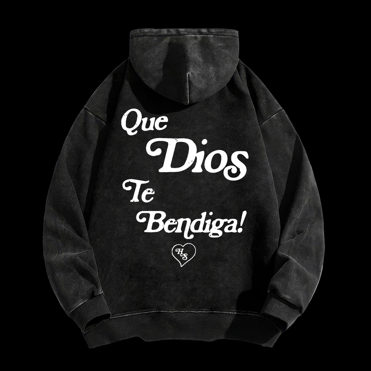 Spanish God Bless You Washed Hoodie