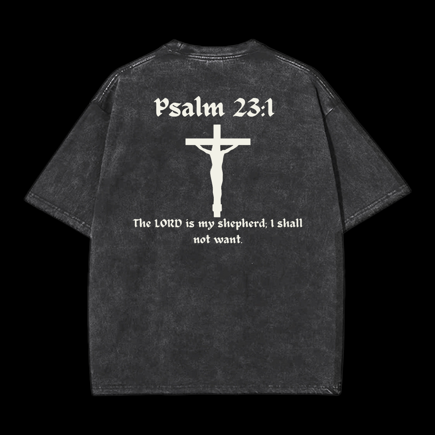 Psalm 23:1 Washed T-Shirt
