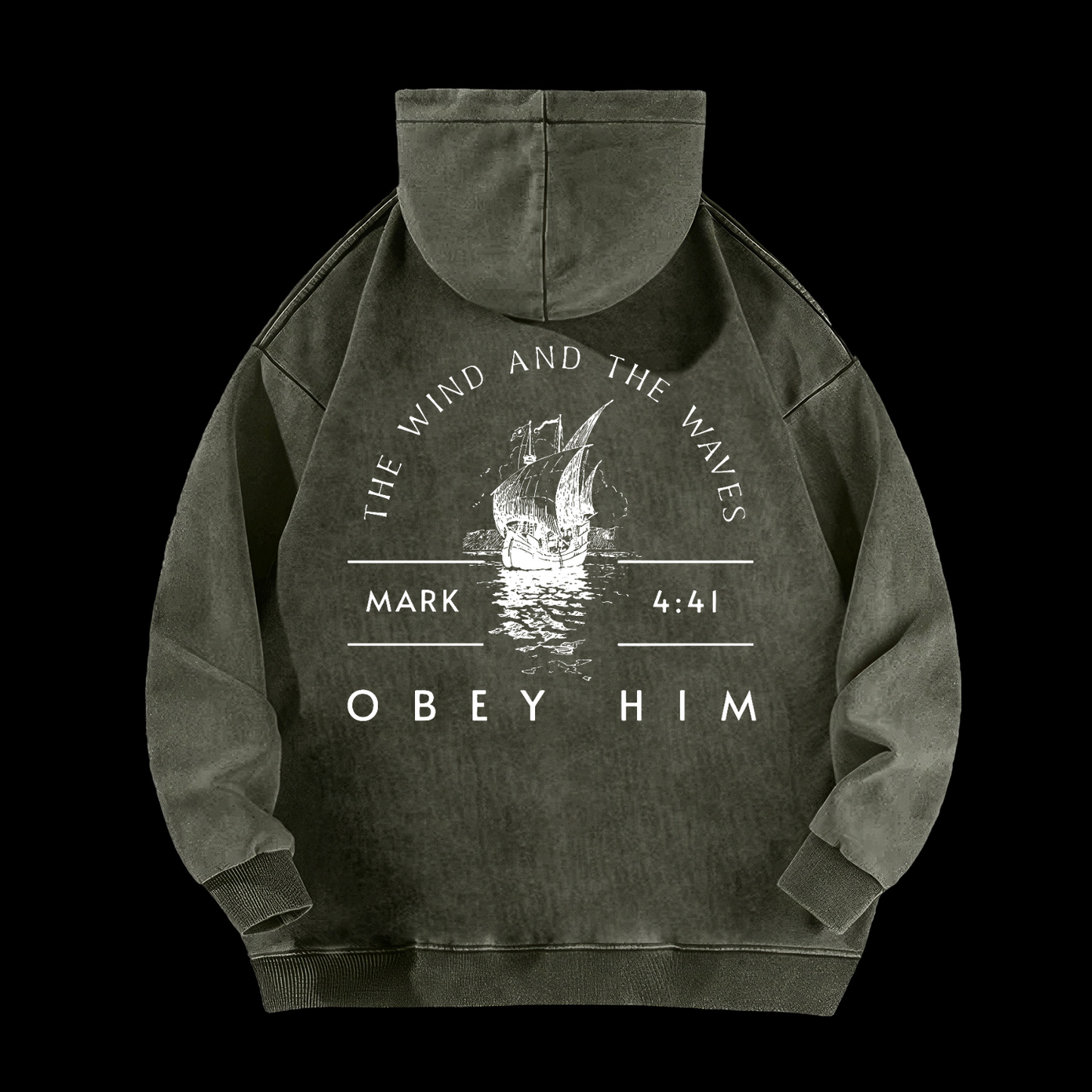 The Wind And The Waves Washed Hoodie