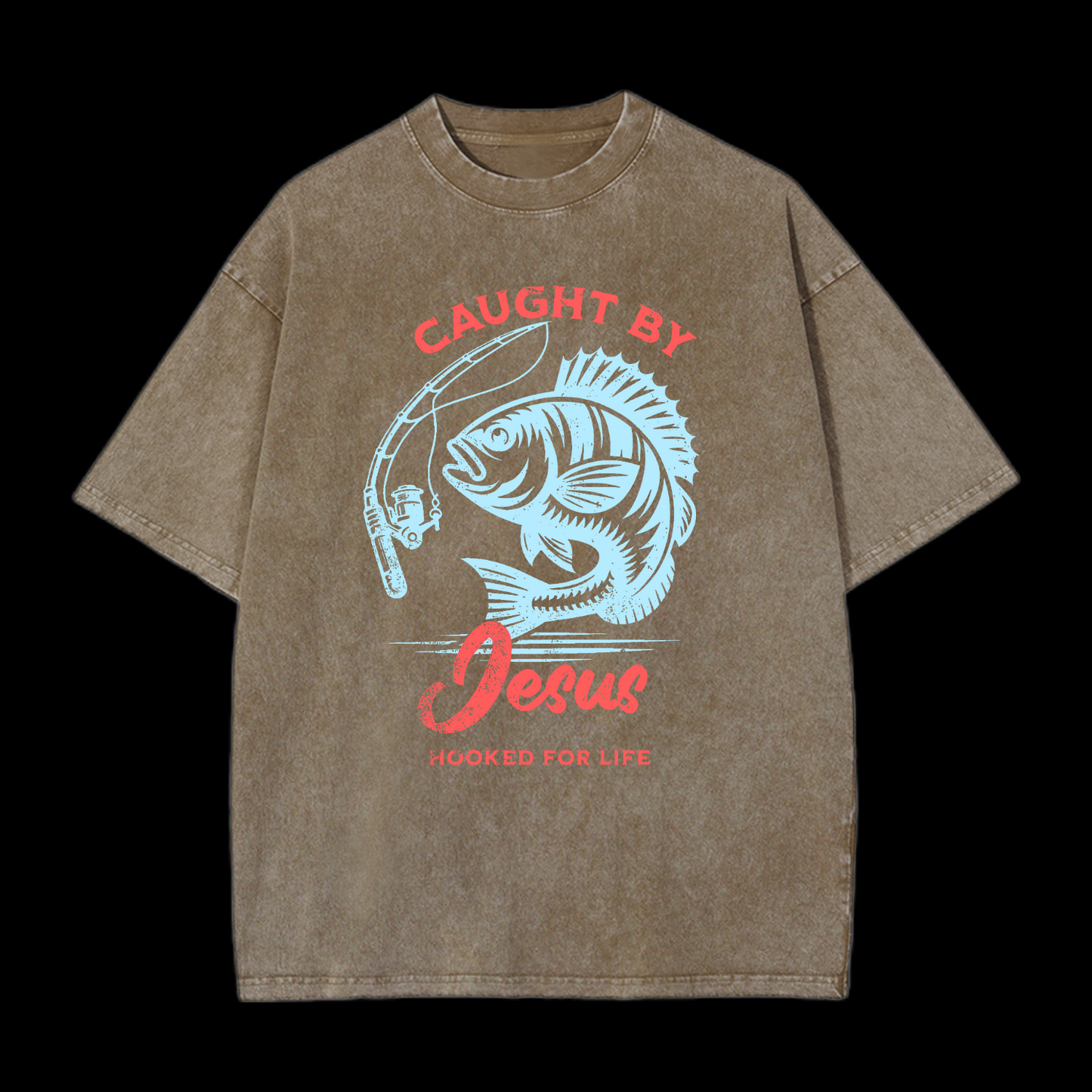 Caught By Jesus Washed T-Shirt