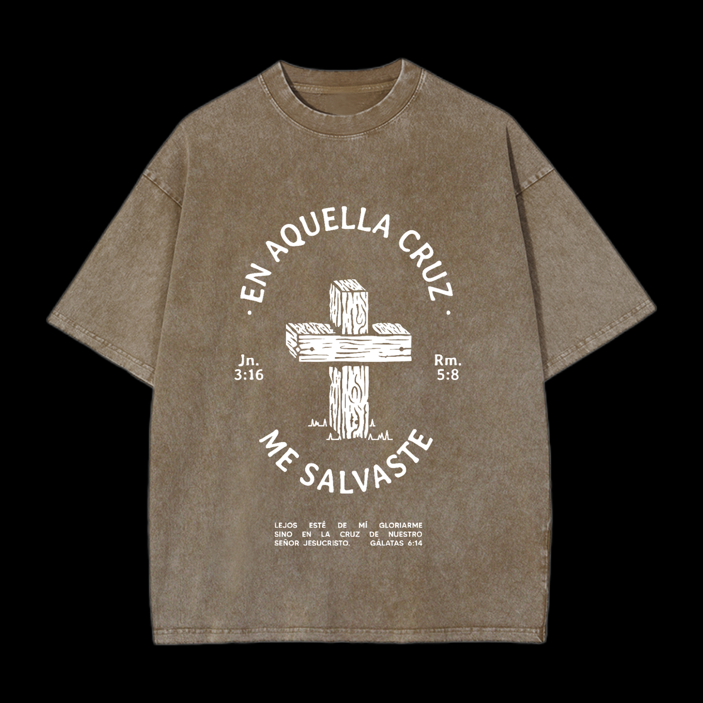 On That Cross Washed T-Shirt