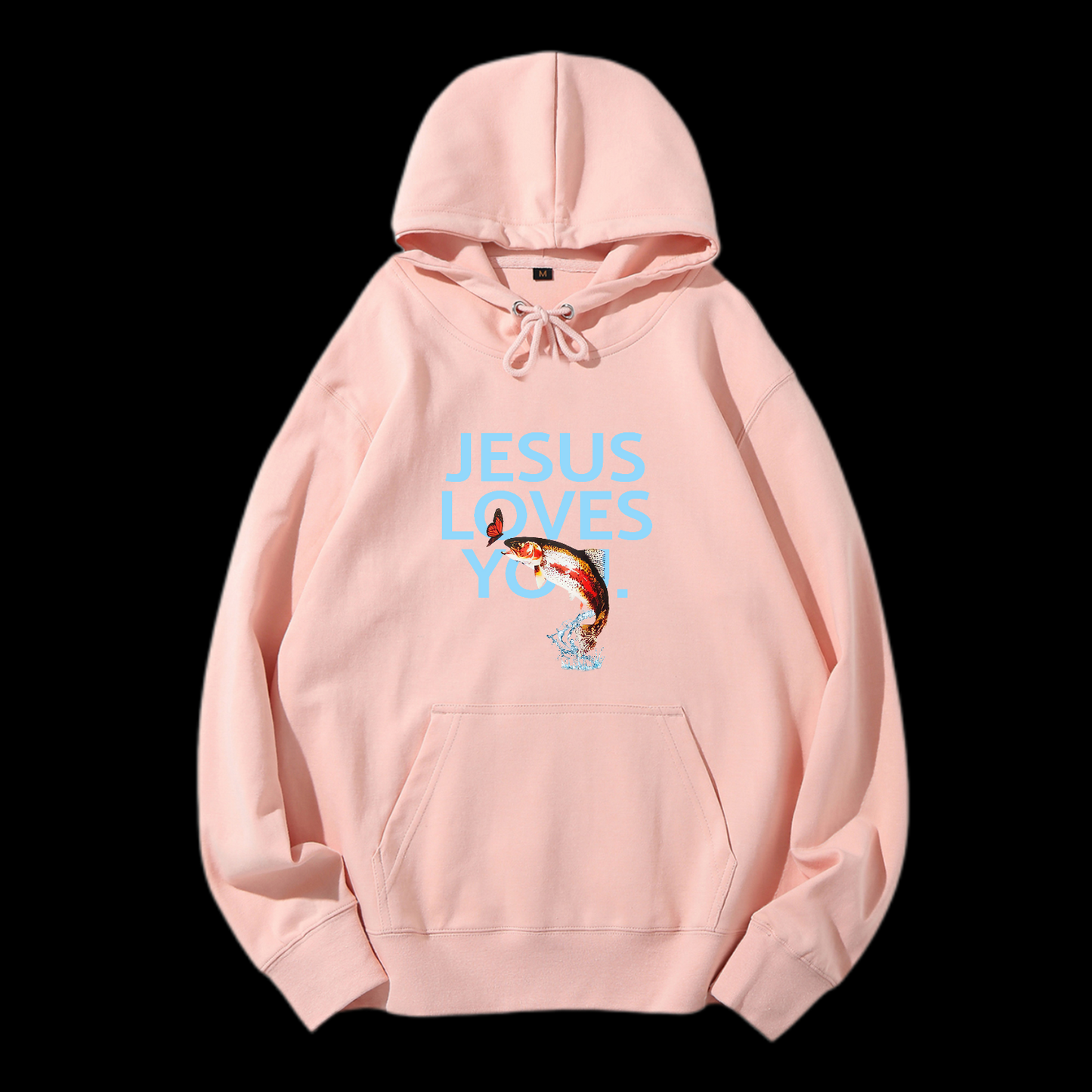 Jesus Loves You Drawstring Hoodie