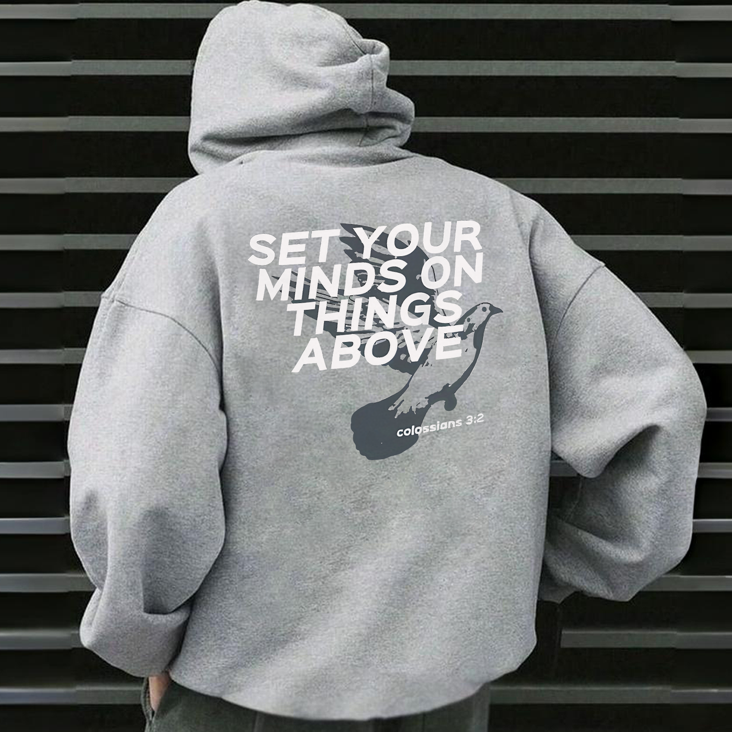 Set Your Minds On Things Above Drawstring Hoodie