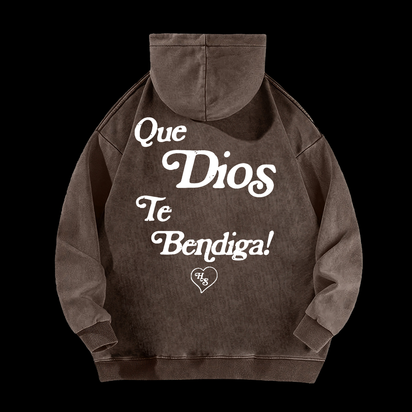 Spanish God Bless You Washed Hoodie