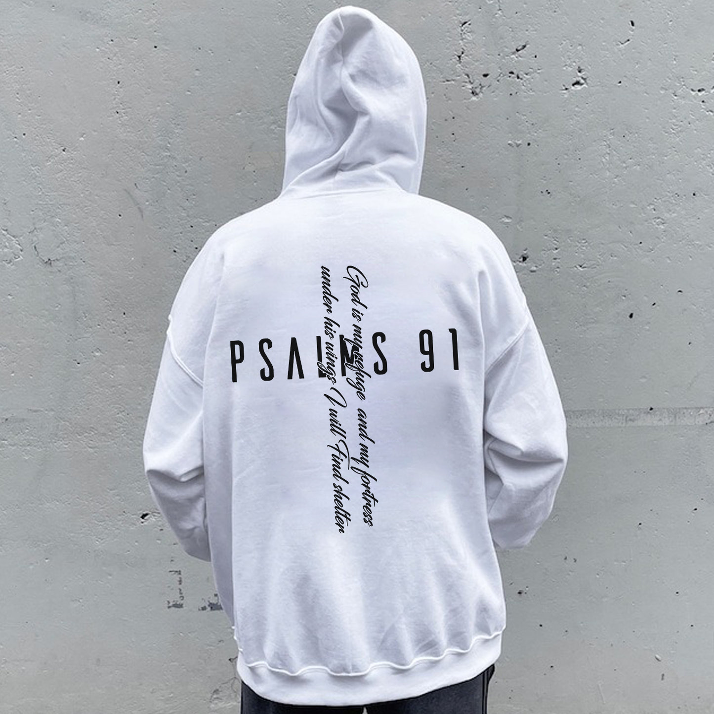 Psalm 91 Drawstring Hoodie
