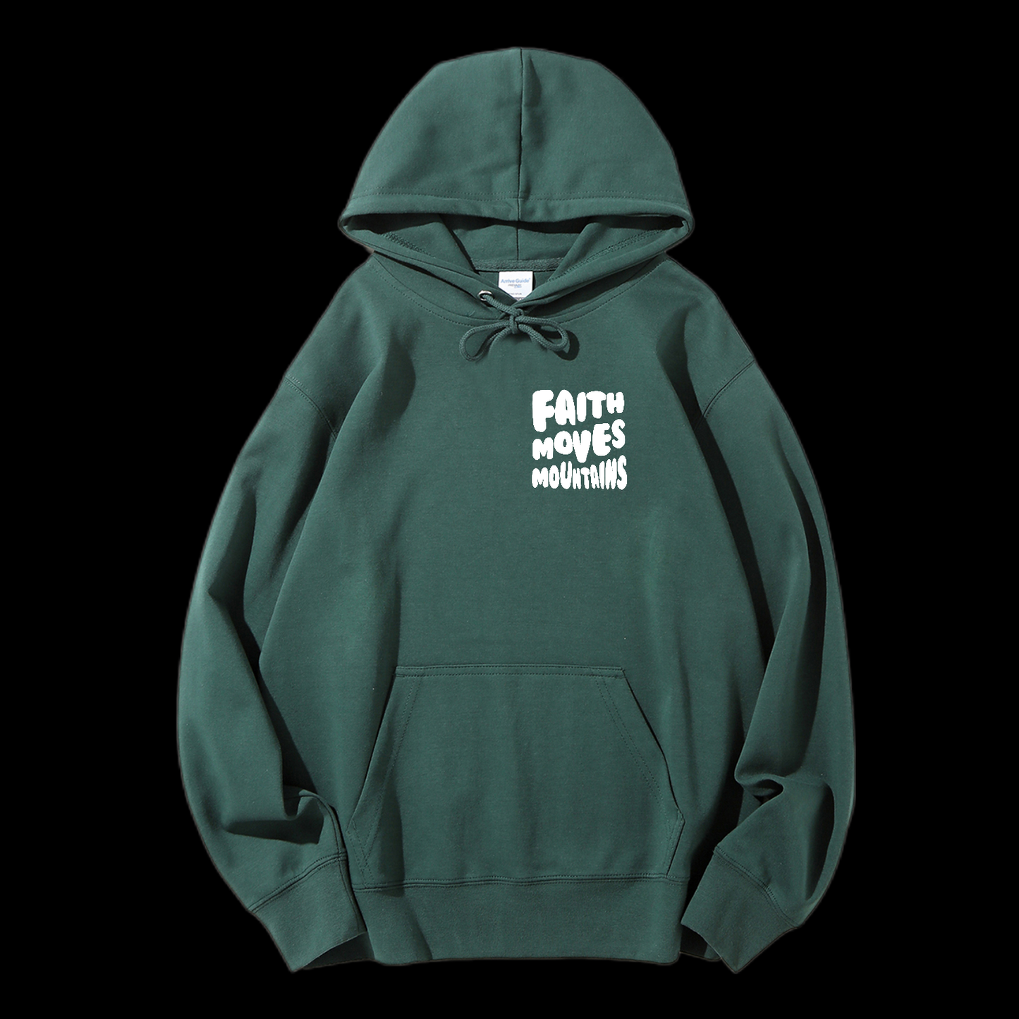 Faith Moves Mountains Drawstring Hoodie