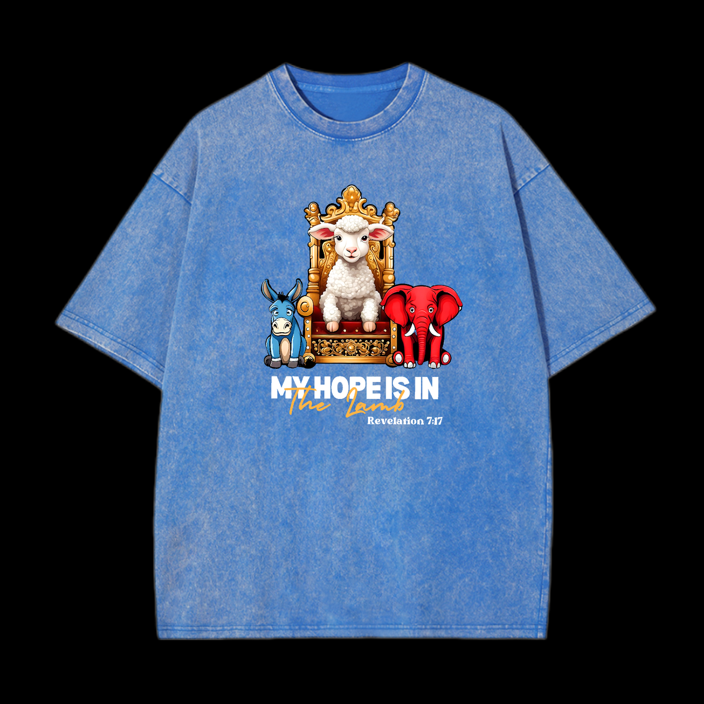 For The Lamb At The Center Washed T-Shirt