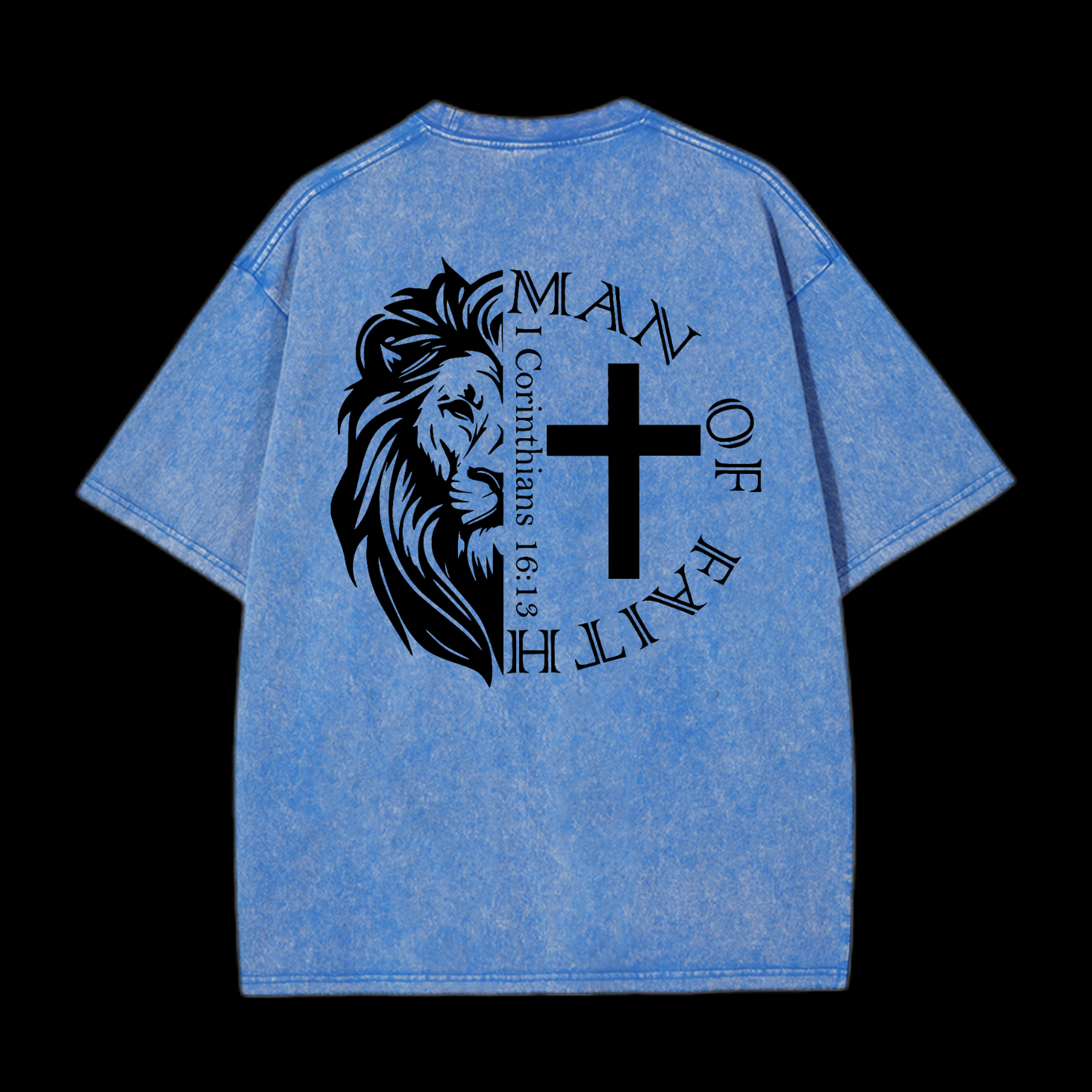 Man Of Faith Washed T-Shirt