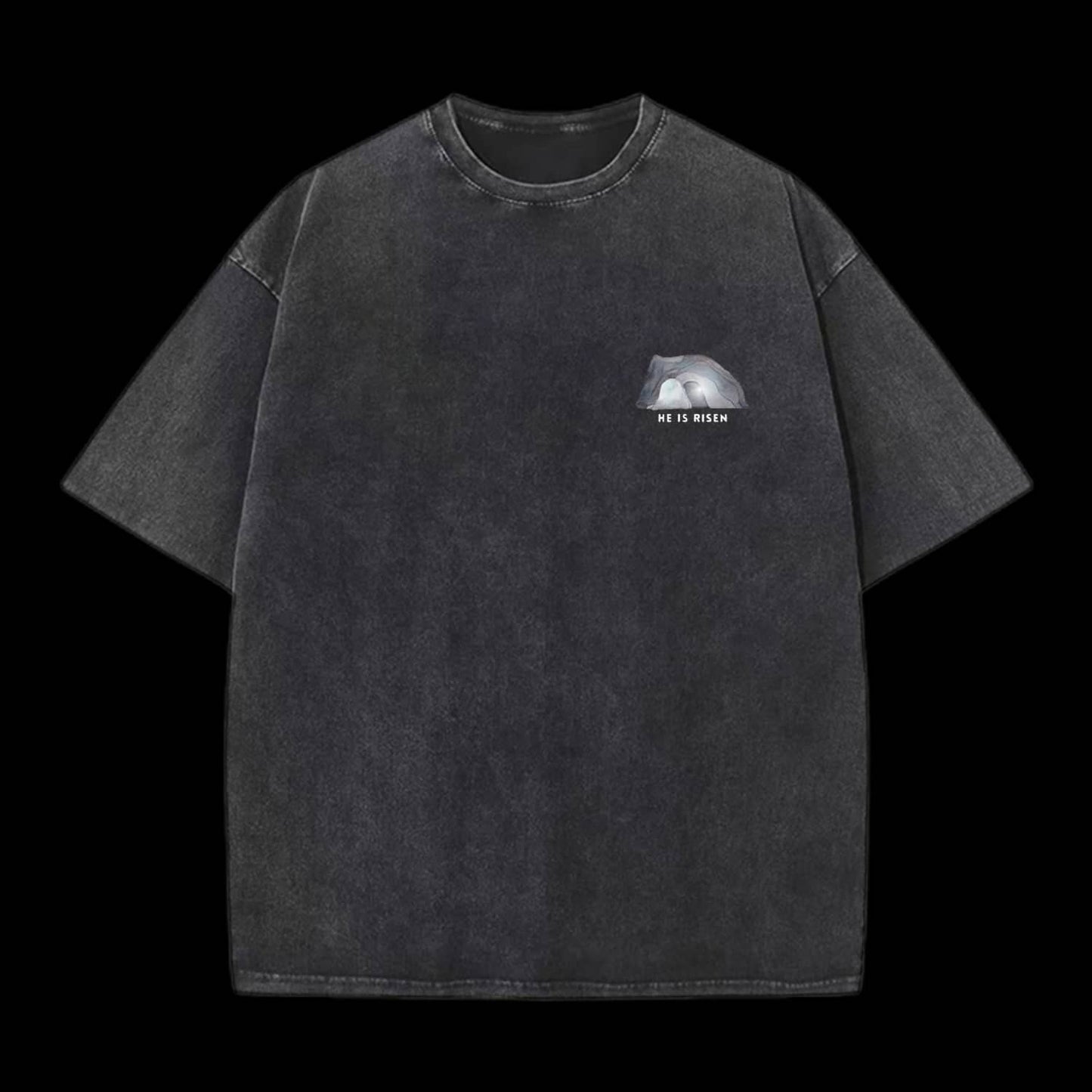 He Is Risen Christian Washed T-Shirt