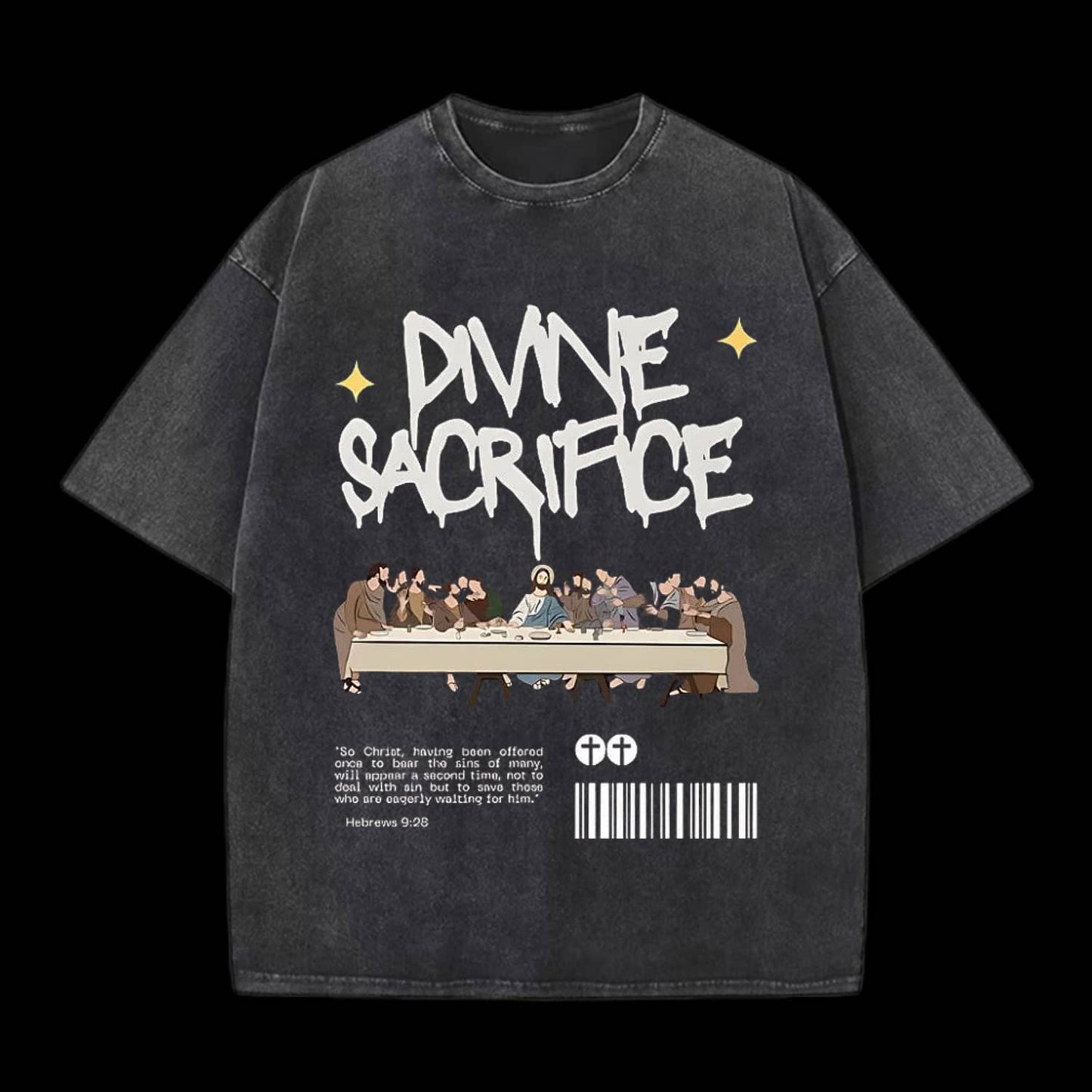 Divine Sacrifice Christian Washed T-Shirt