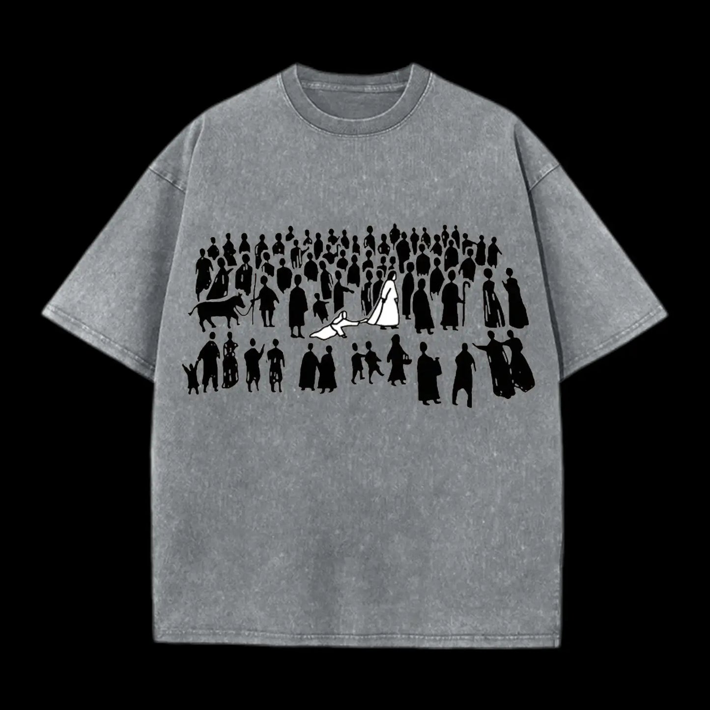 BY HIS WOUNDS CHIRSTIAN WASHED T-SHIRT