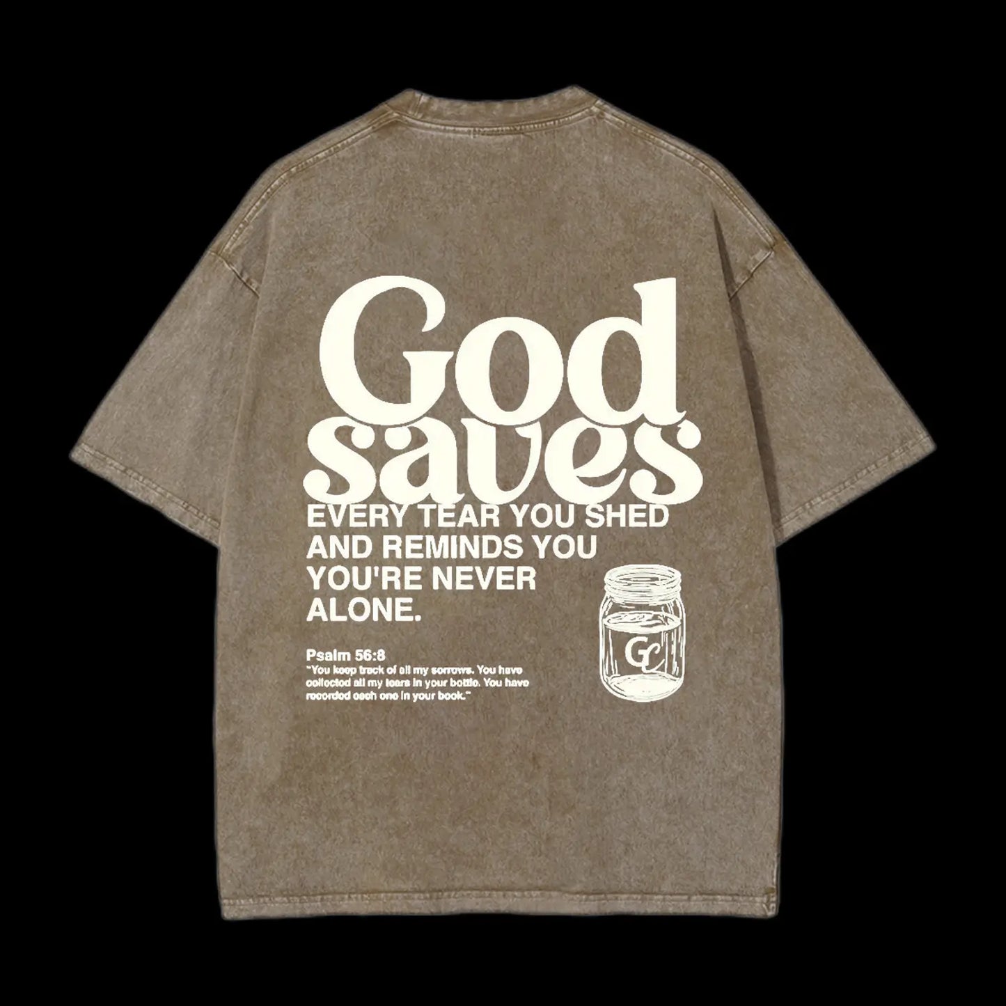 God Saves Christian Washed T-Shirt