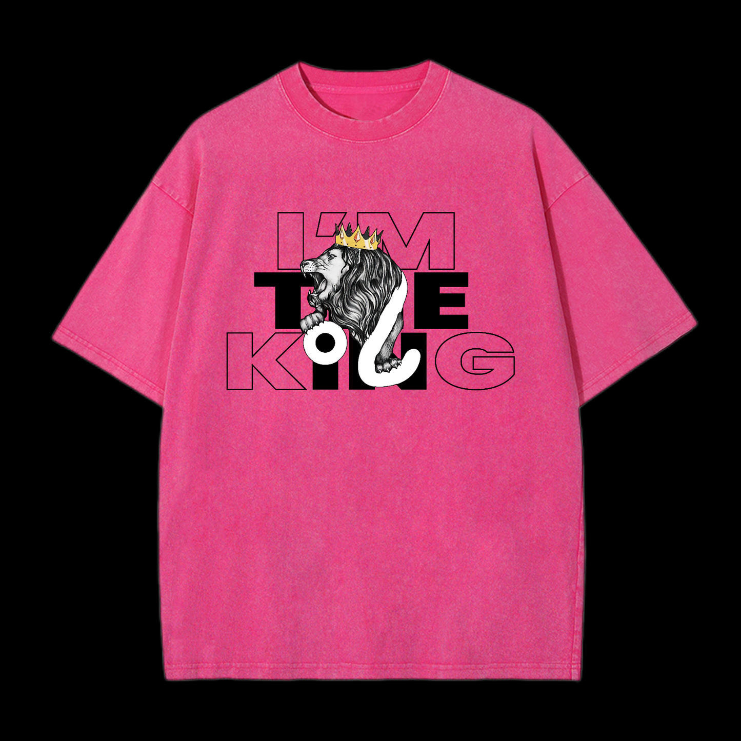 I'm The King Of Lion Washed T-Shirt