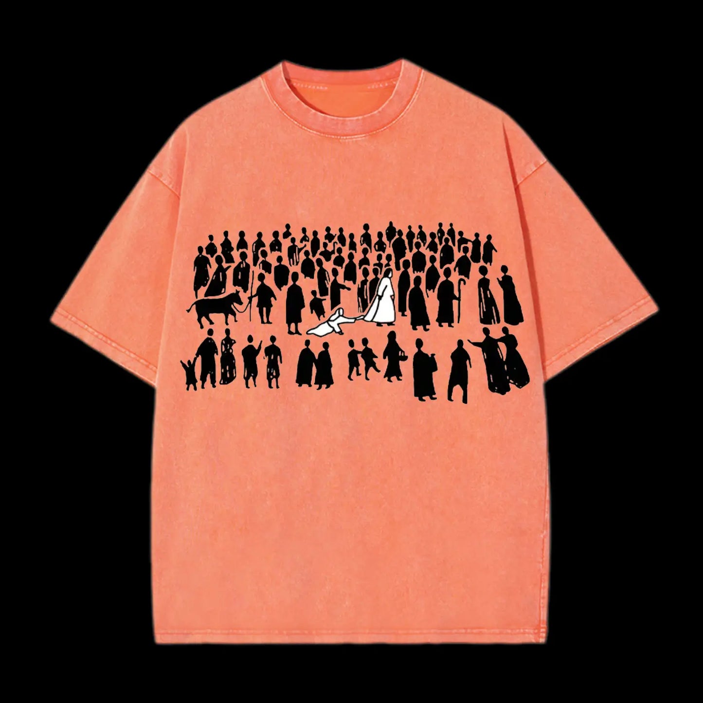 BY HIS WOUNDS CHIRSTIAN WASHED T-SHIRT