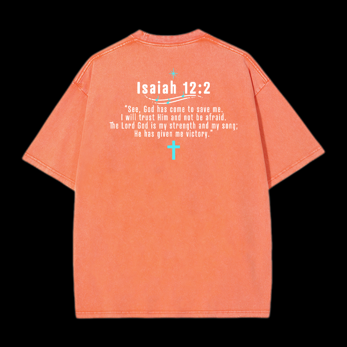 Isaiah 12:2 Washed T-Shirt