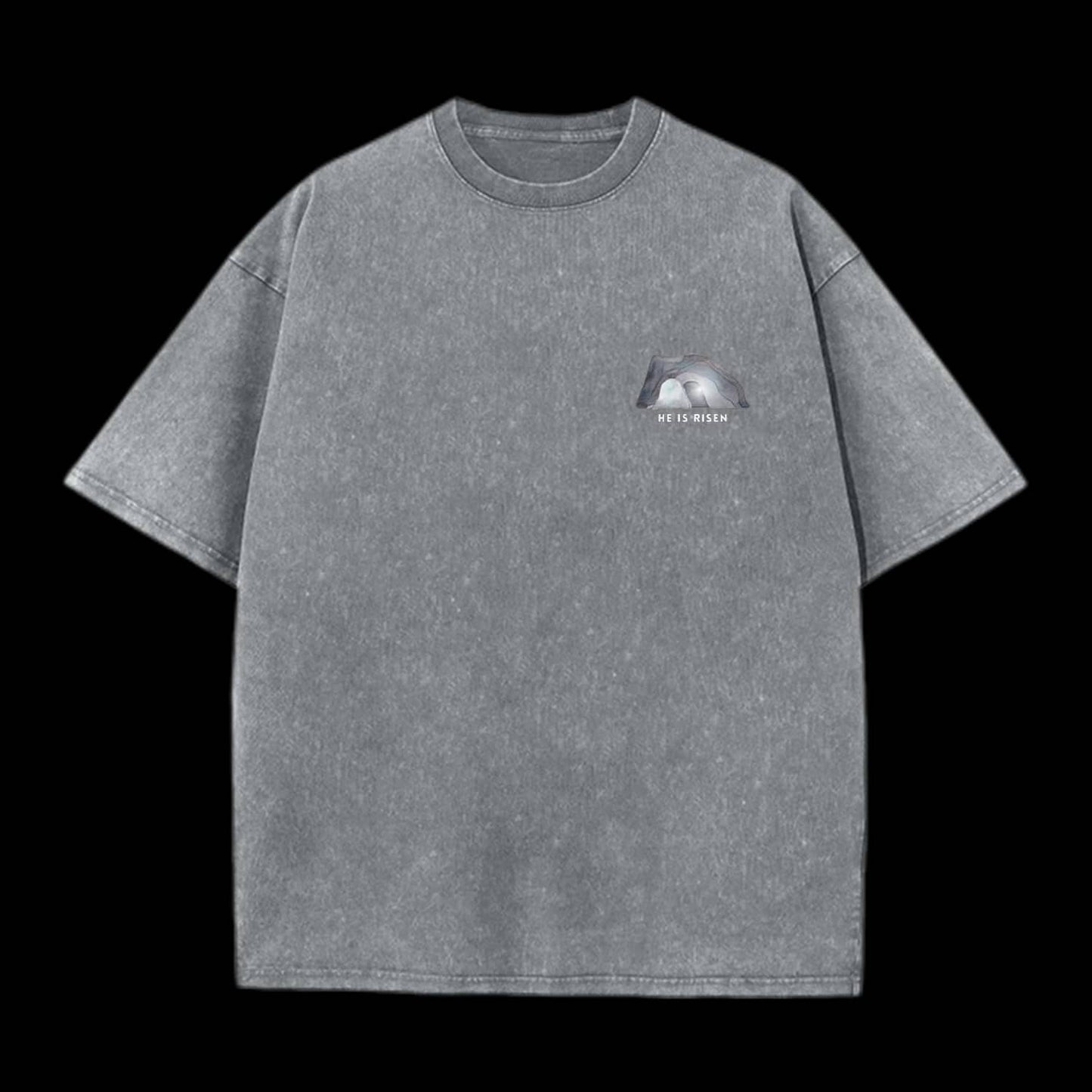 He Is Risen Christian Washed T-Shirt