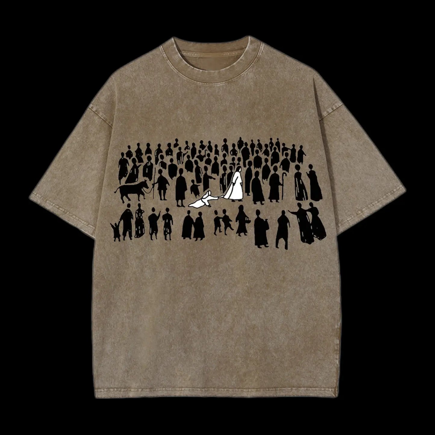 BY HIS WOUNDS CHIRSTIAN WASHED T-SHIRT