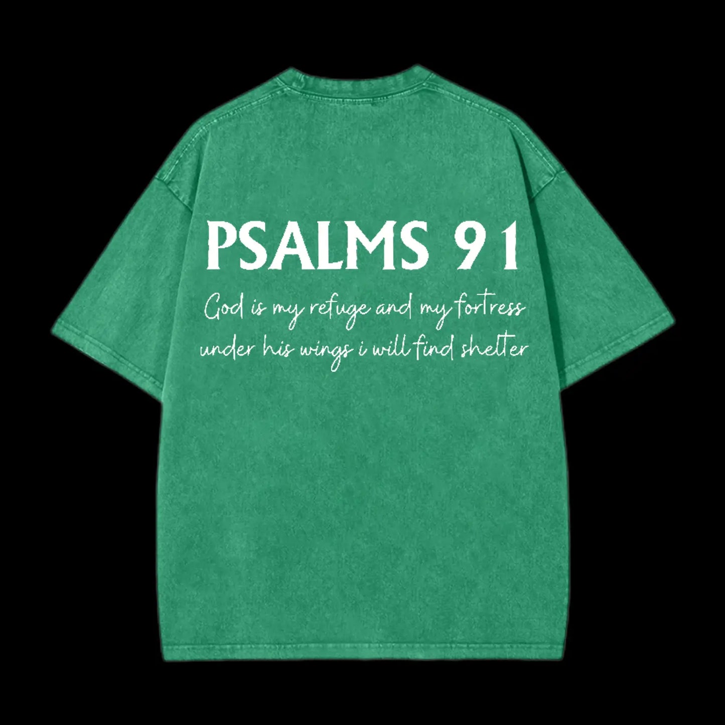Psalms 91 Washed T-Shirt