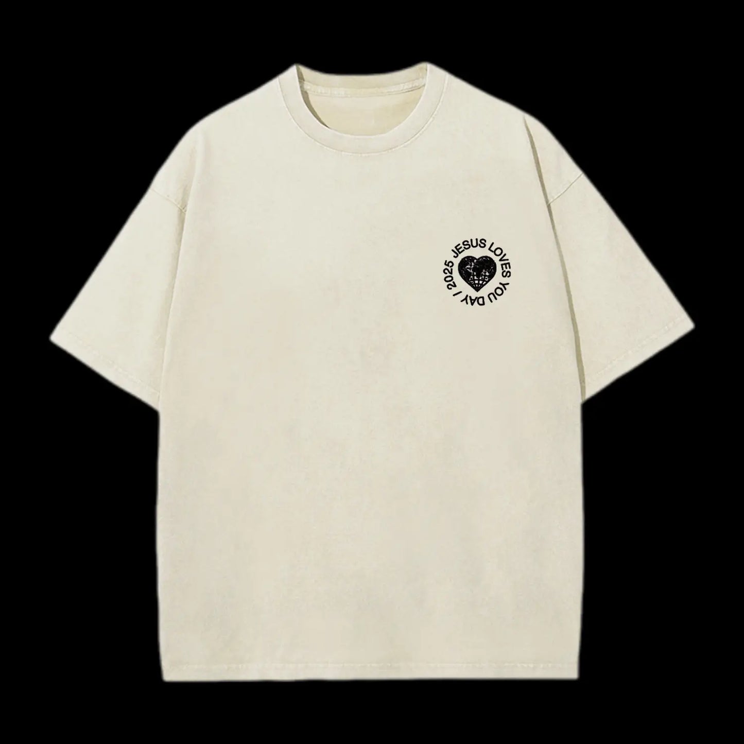 God So Loved The World Christian Washed T-Shirt