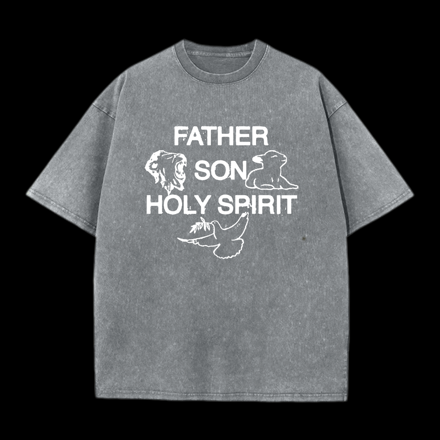 Father Son Holy Spirit Washed T-Shirt