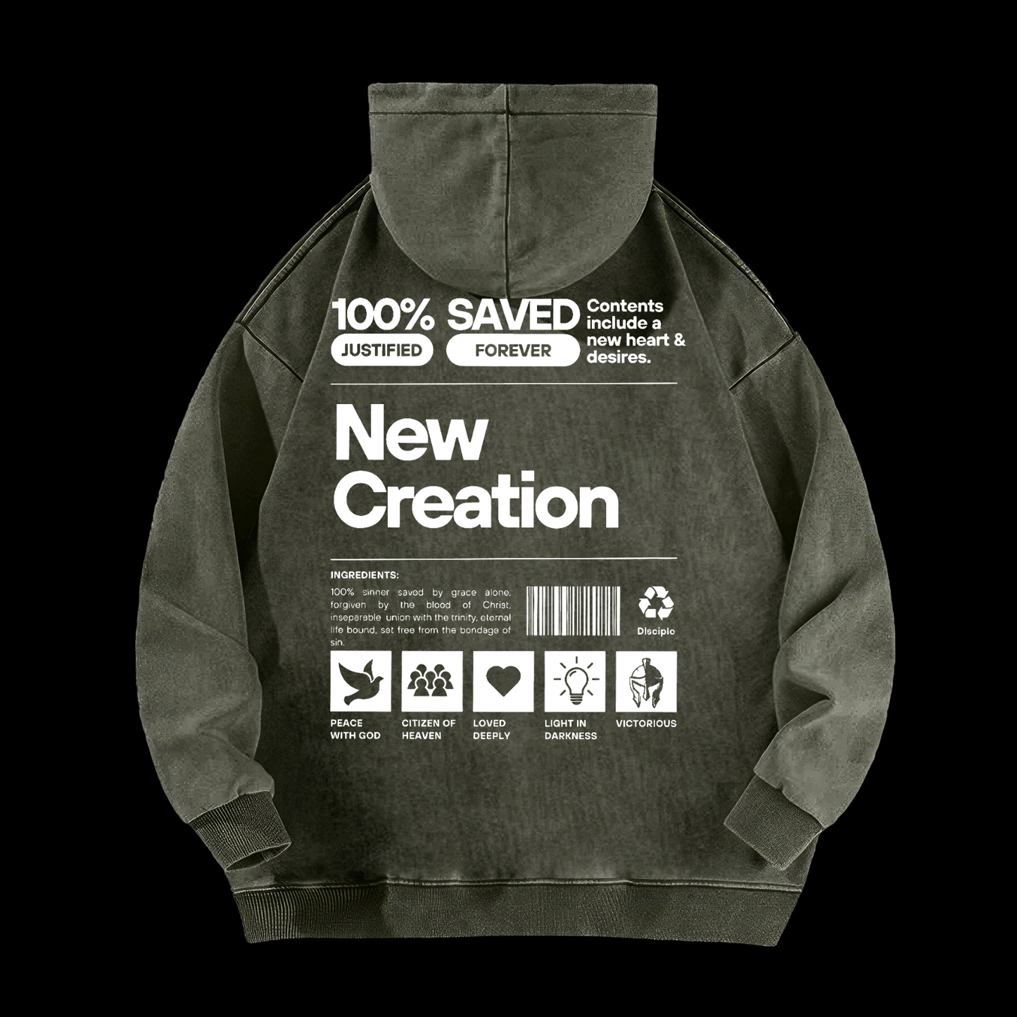 New Creation Washed Hoodie