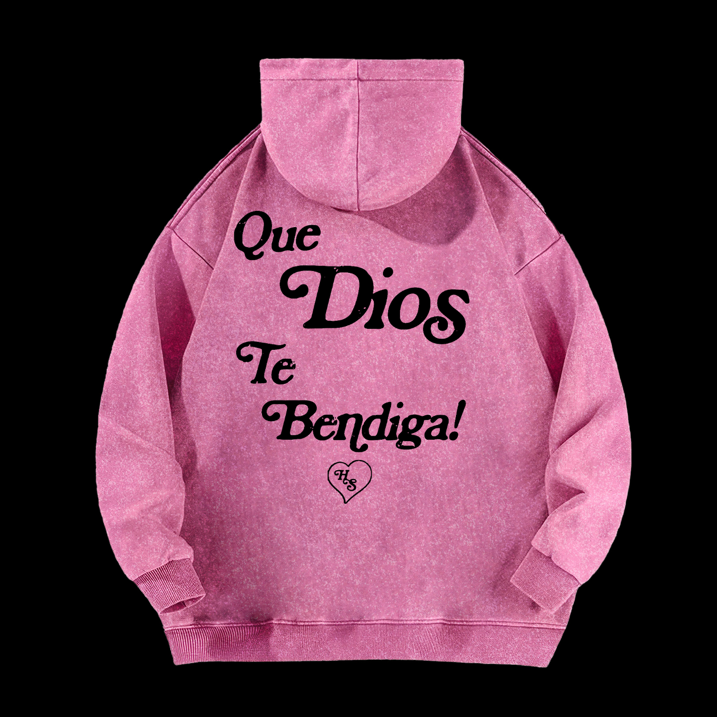 Spanish God Bless You Washed Hoodie